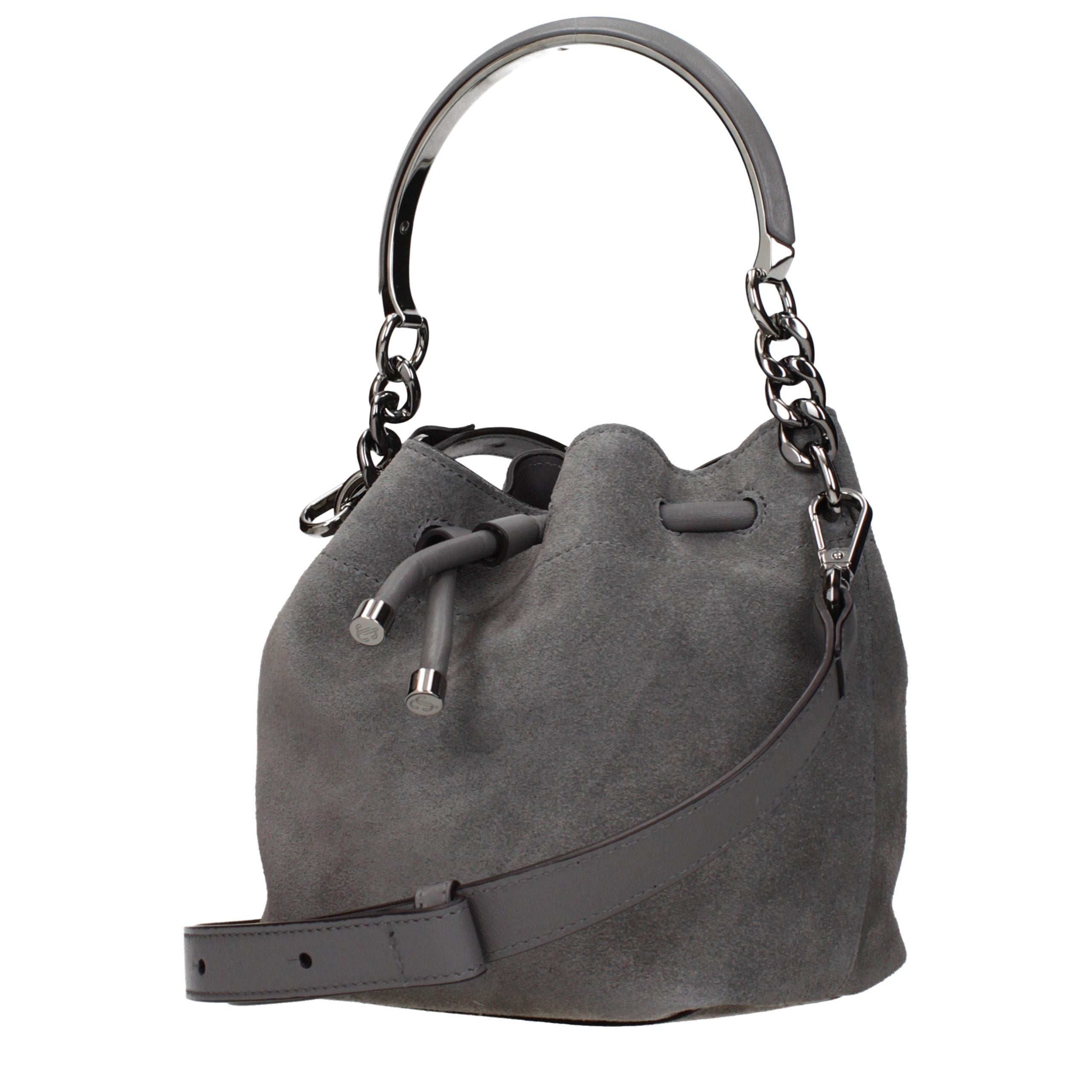 Jimmy Choo Gray Leather Handbag Jimmy Choo