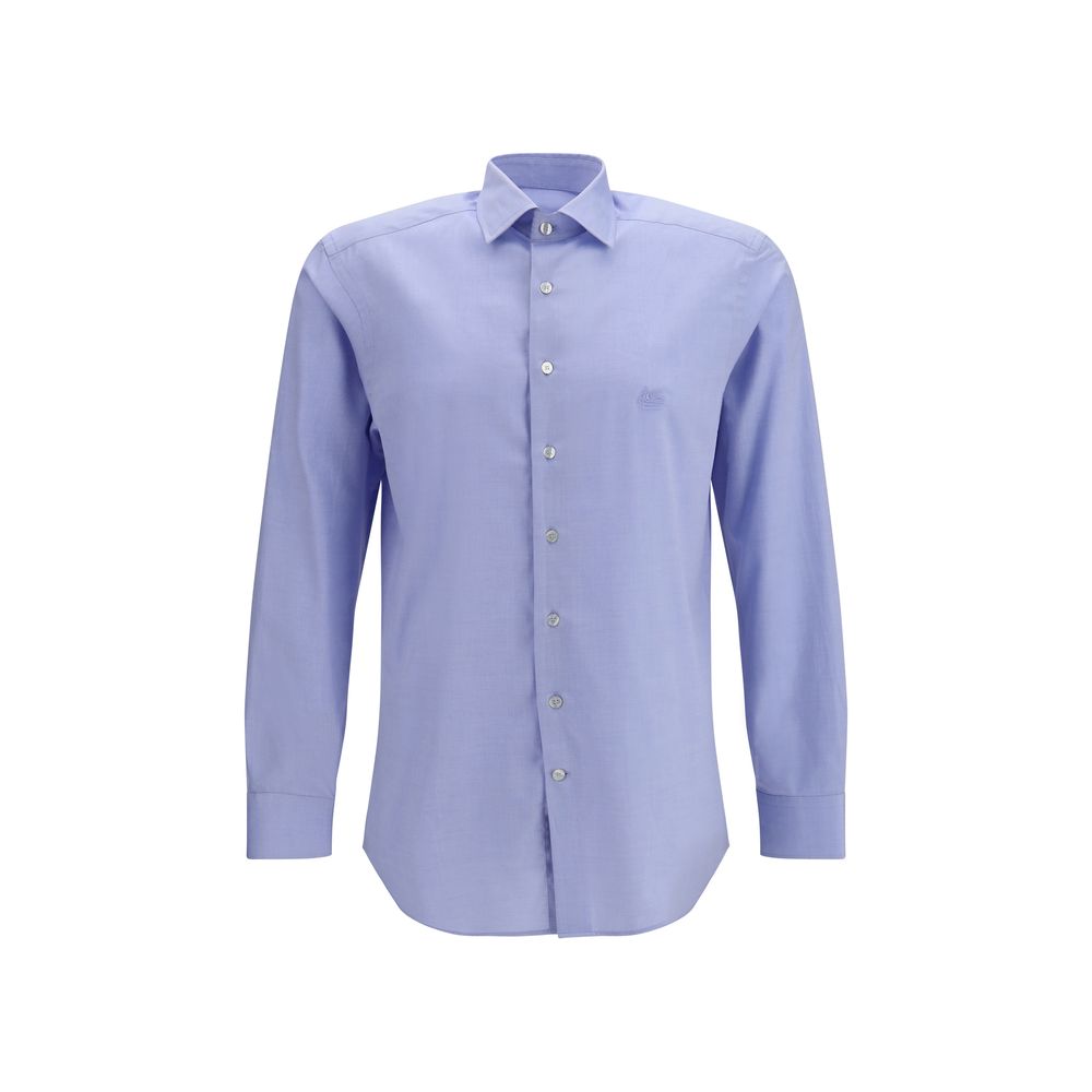 Etro Blue Cotton Dress Shirt Etro