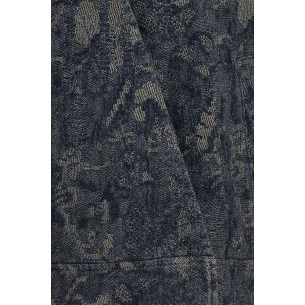 Giorgio Armani Blue Cotton Denim Jacket Giorgio Armani