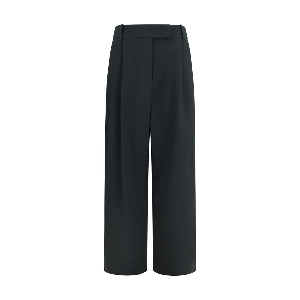 Giorgio Armani Black Silk Casual Pants Giorgio Armani