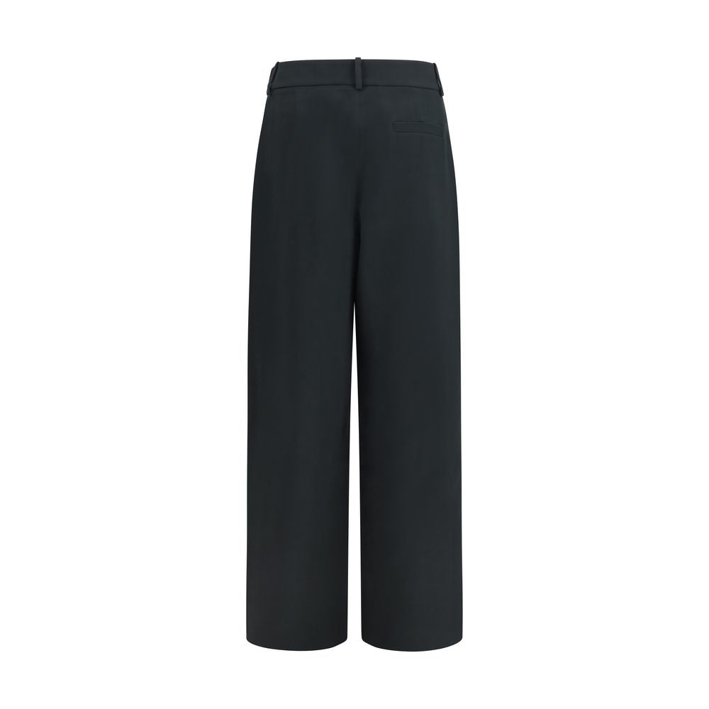 Giorgio Armani Black Silk Casual Pants Giorgio Armani