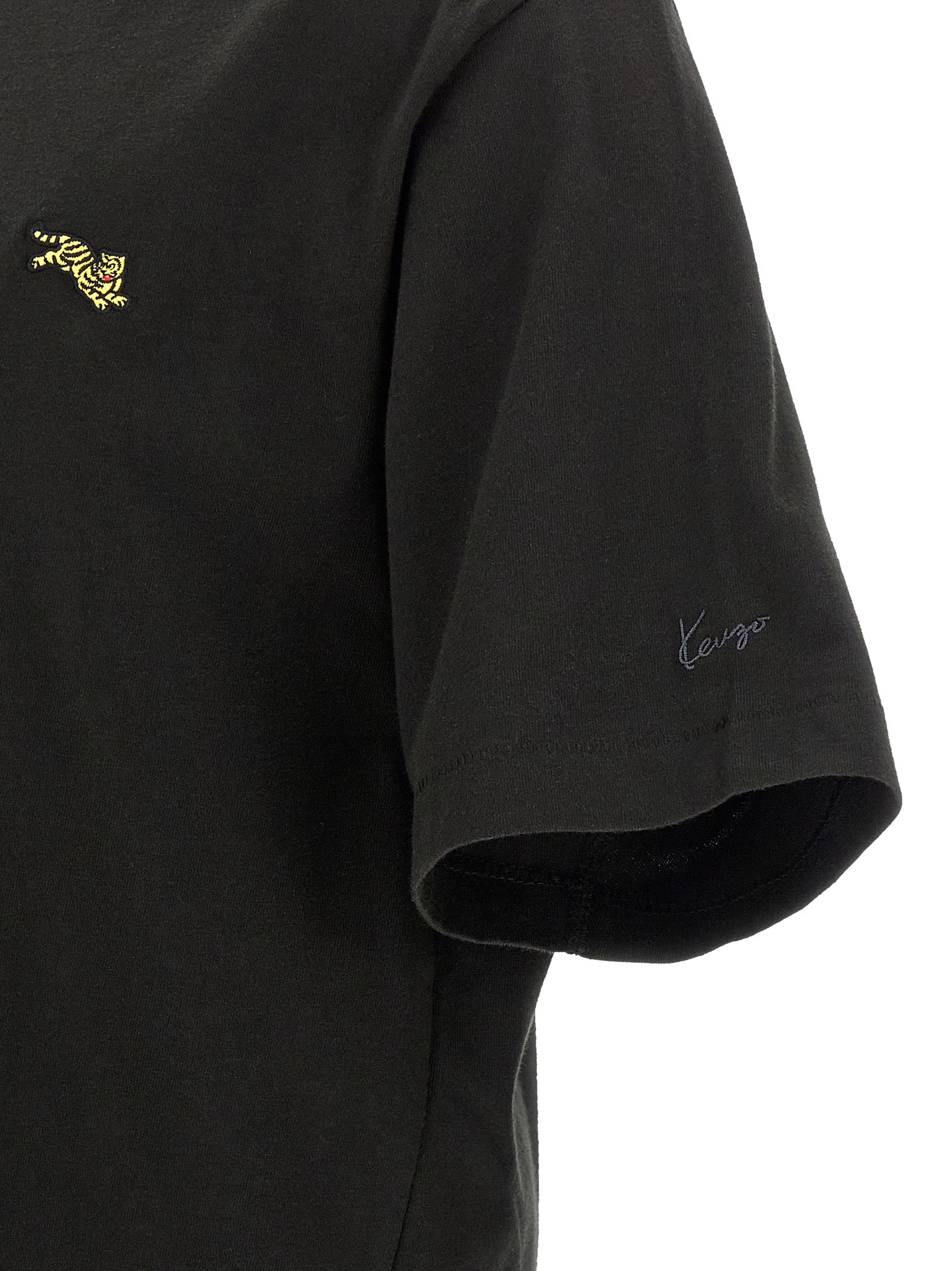 Kenzo Black Cotton T-Shirt Kenzo