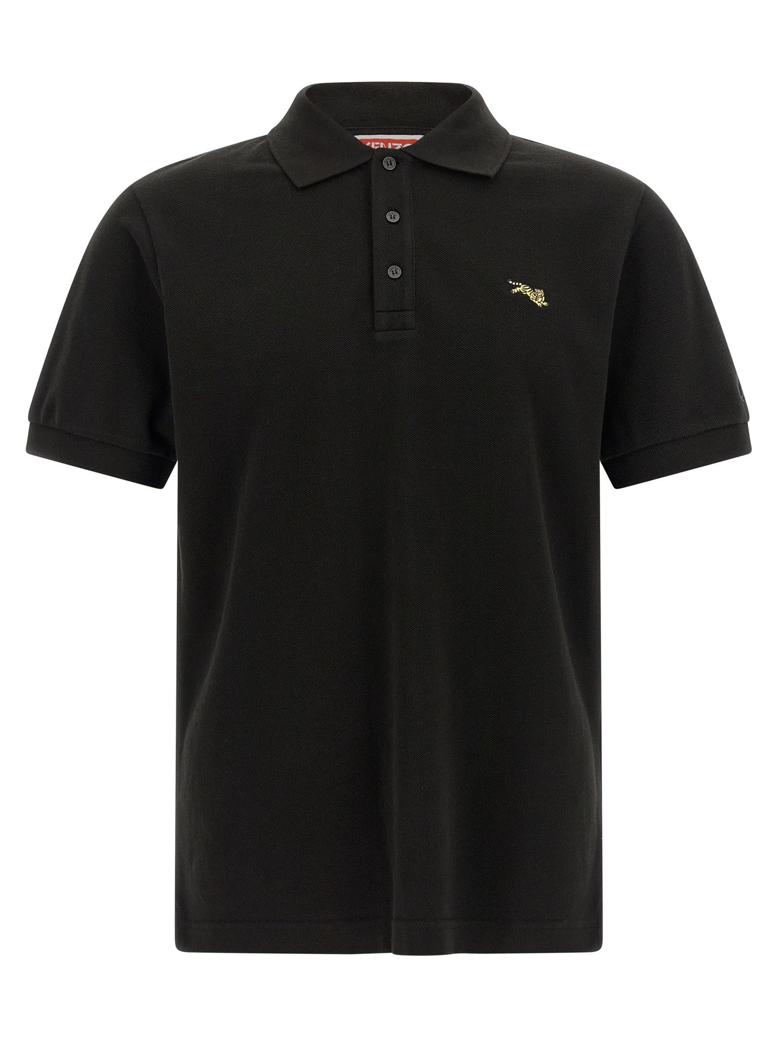 Kenzo Black Cotton Polo Shirt Kenzo