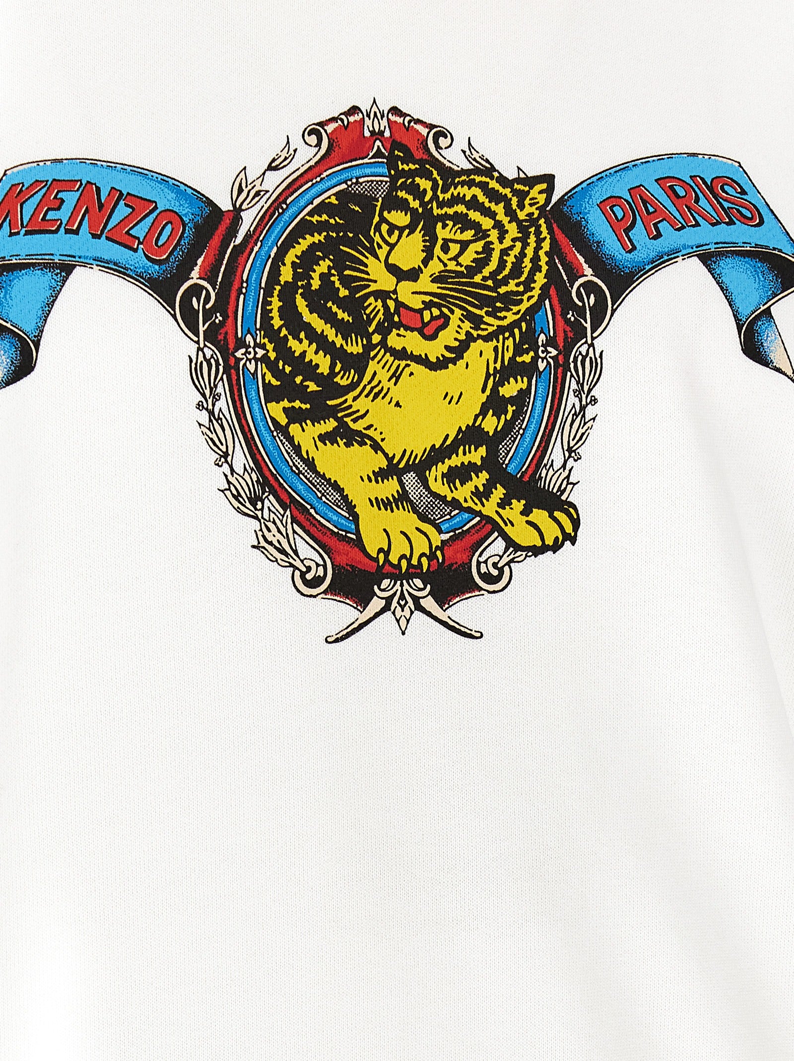 Kenzo White Viscose Sweatshirt Kenzo