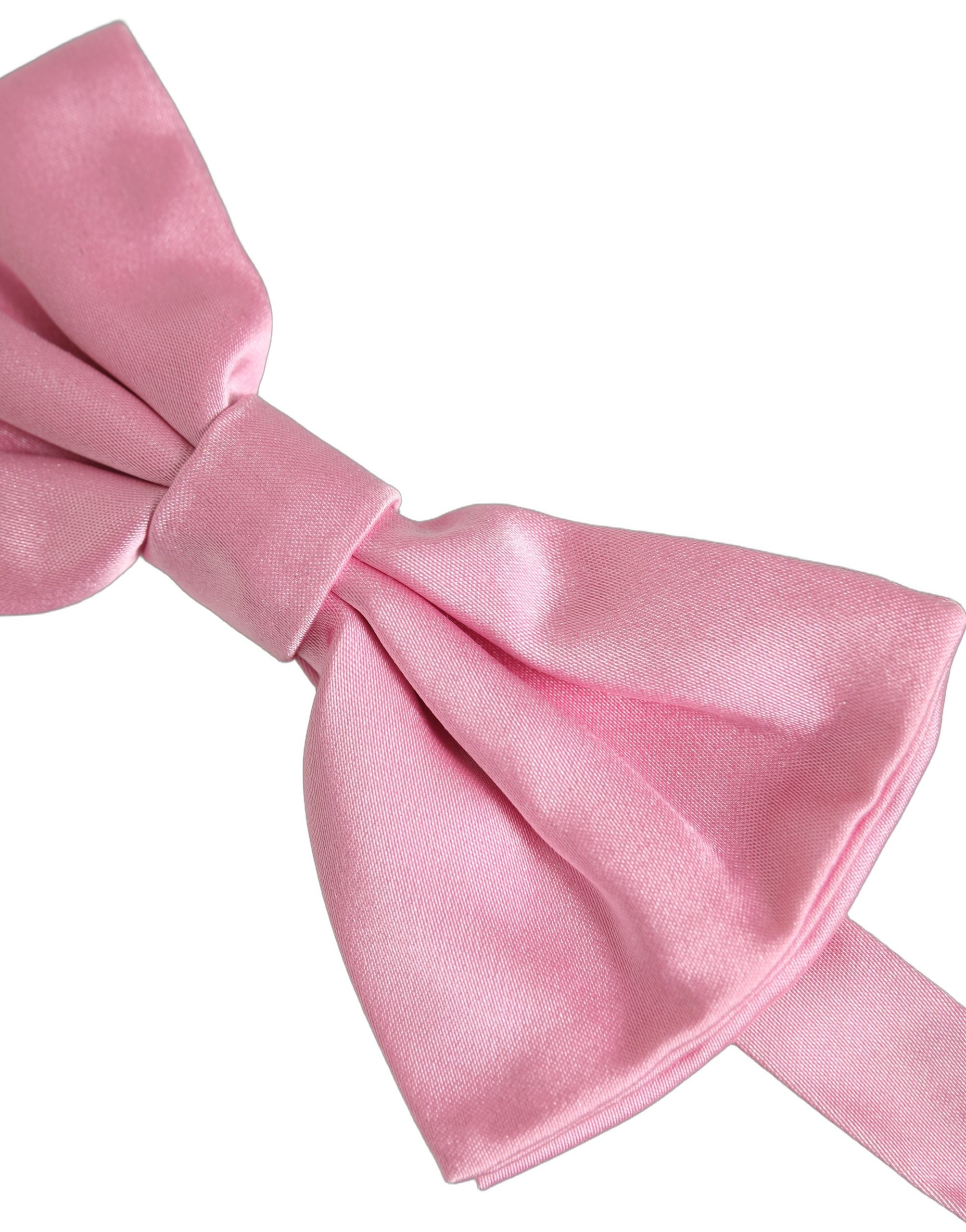 Dolce & Gabbana Men Pink 100% Silk Adjustable Neck Papillon Bow Tie Dolce & Gabbana