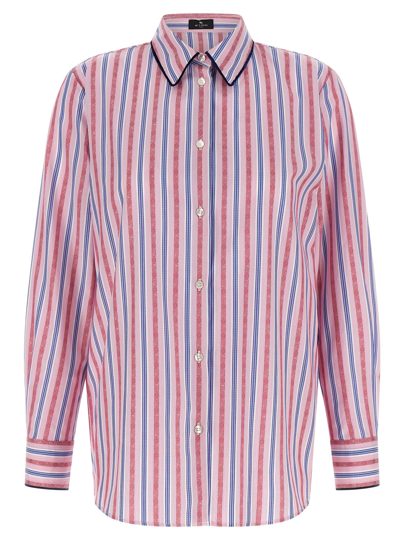 Etro Multicolor Cotton Blouse Etro
