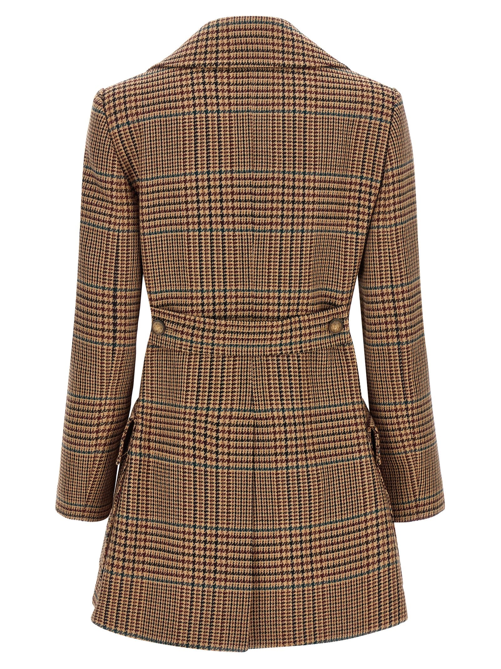 Etro Brown Wool Coat Etro