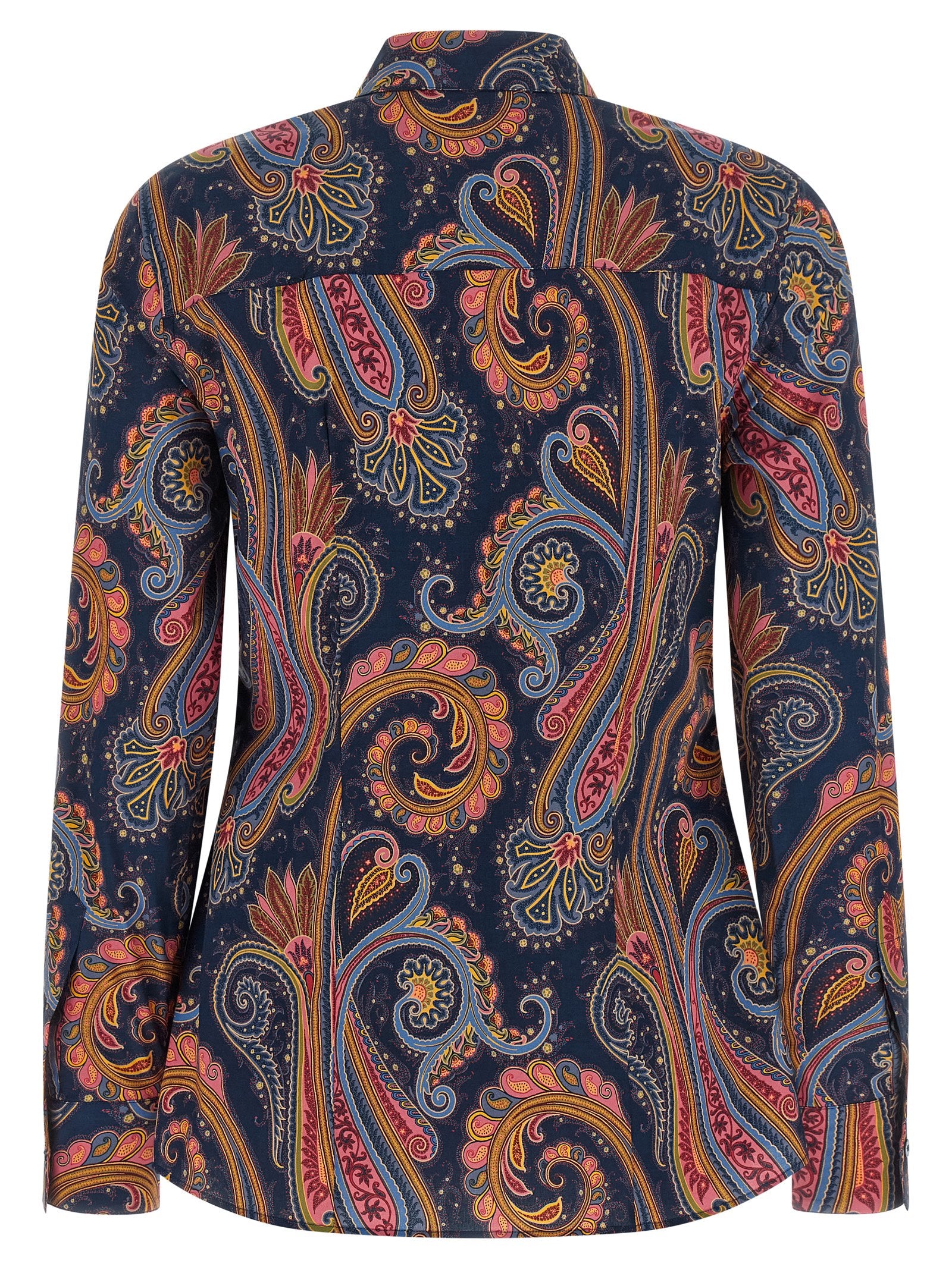 Etro Blue Cotton Blouse Etro