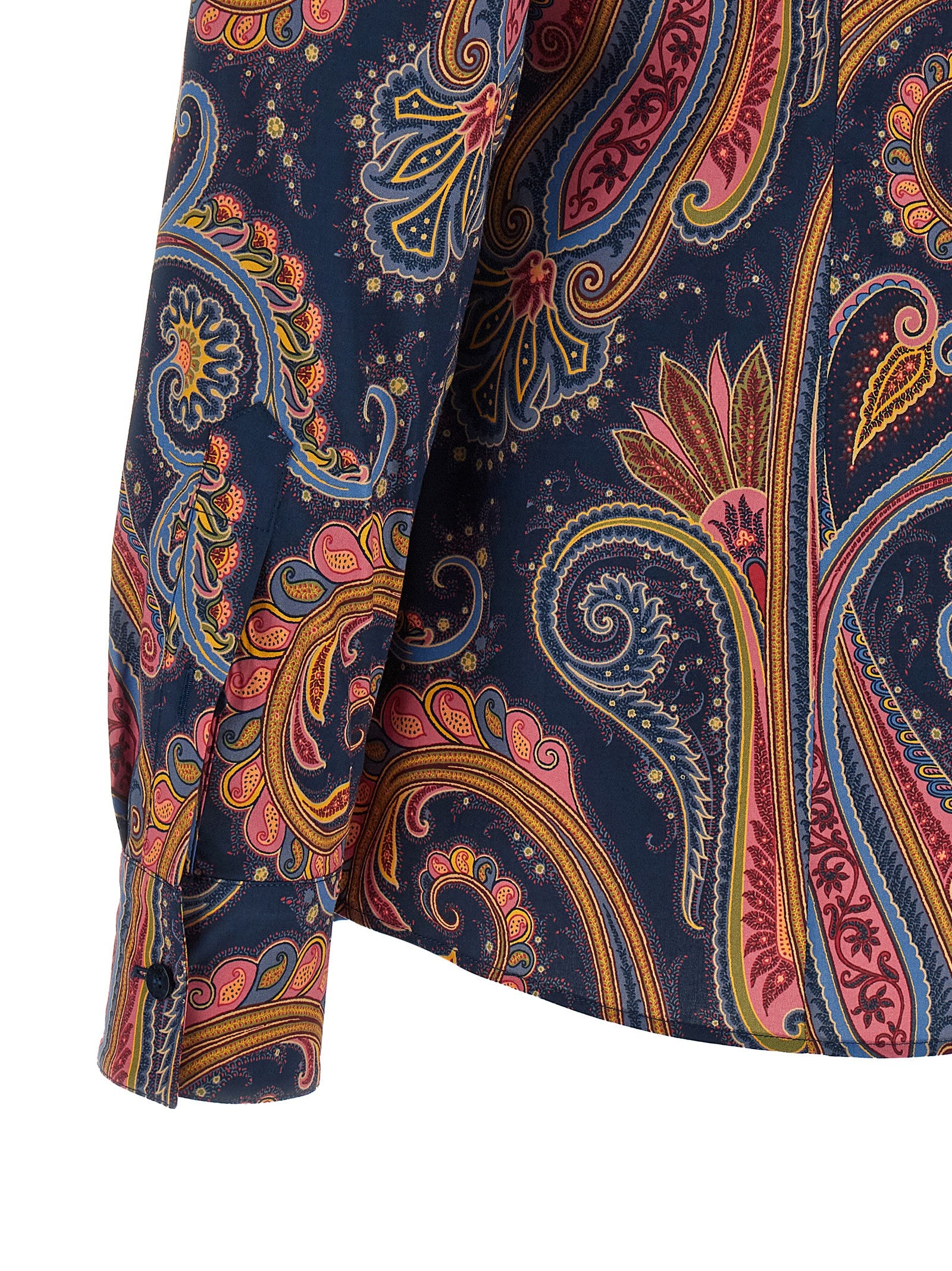 Etro Blue Cotton Blouse Etro