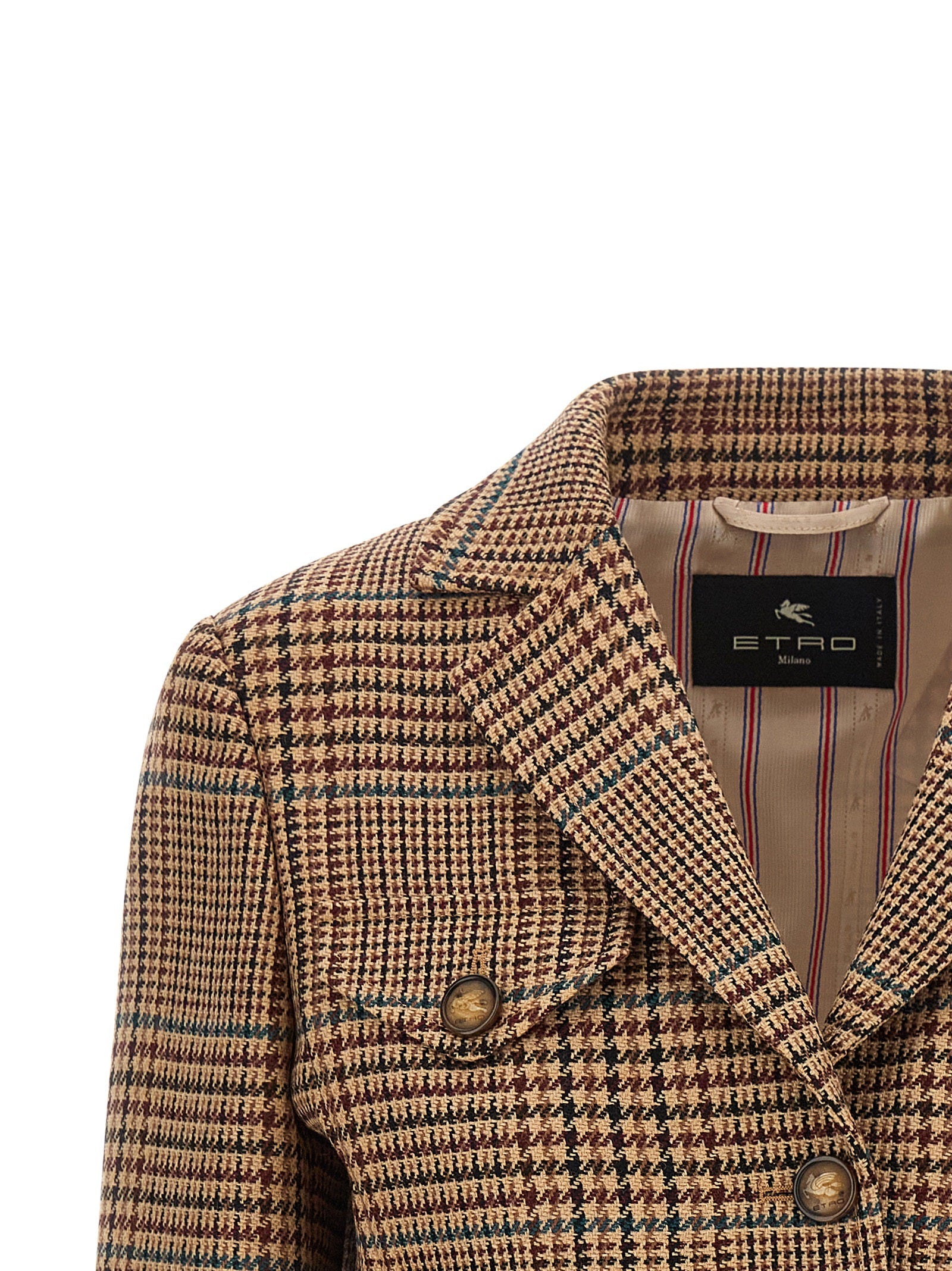 Etro Brown Wool Blazer Etro
