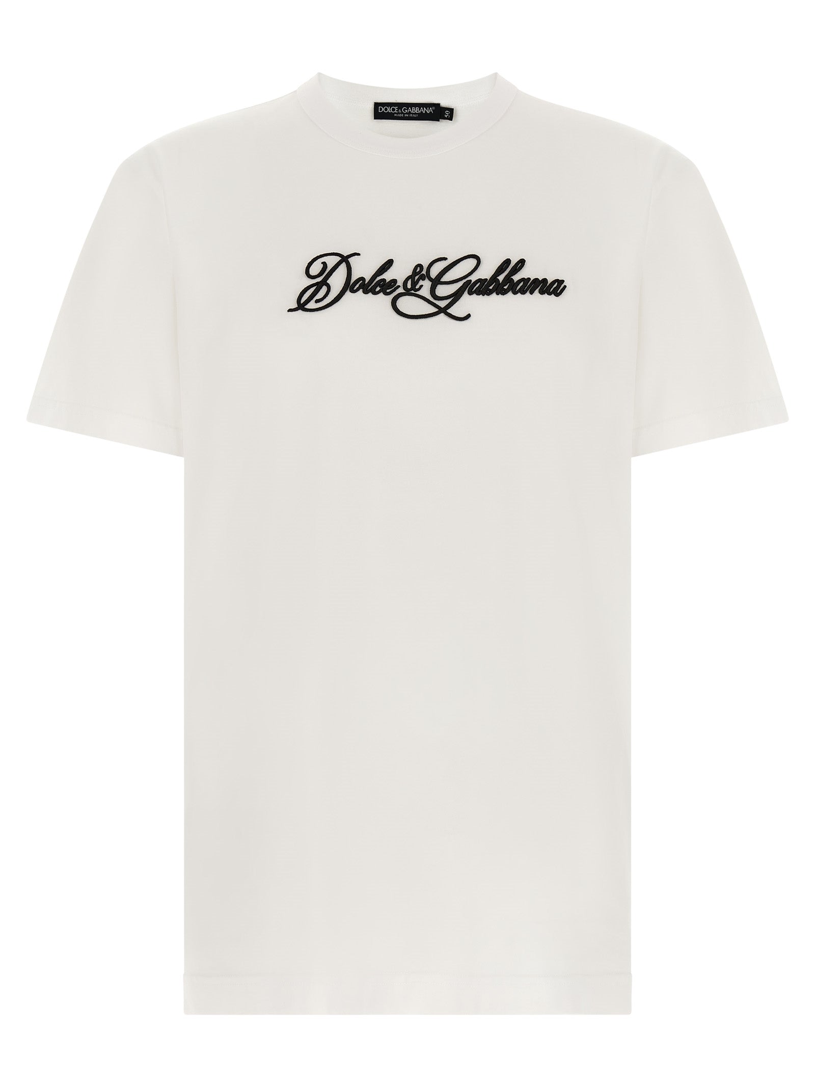 Dolce & Gabbana White Cotton T-Shirt Dolce & Gabbana