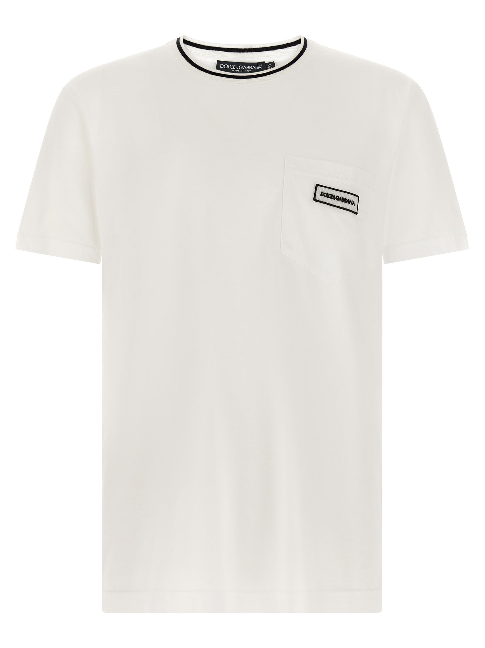 Dolce & Gabbana White Cotton T-Shirt Dolce & Gabbana