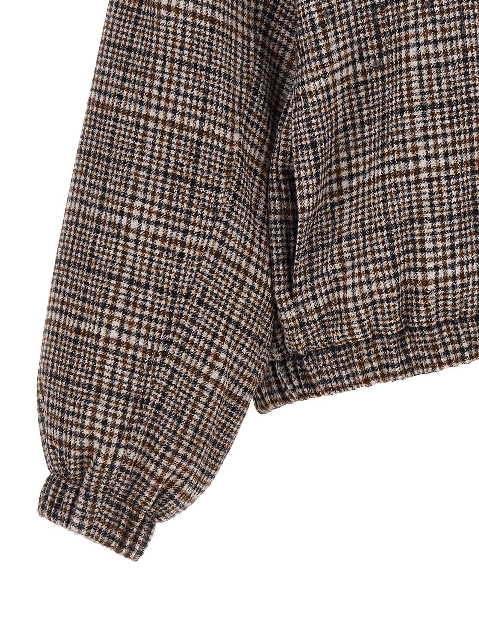 Brunello Cucinelli Brown Alpaca Leather Bomber Brunello Cucinelli