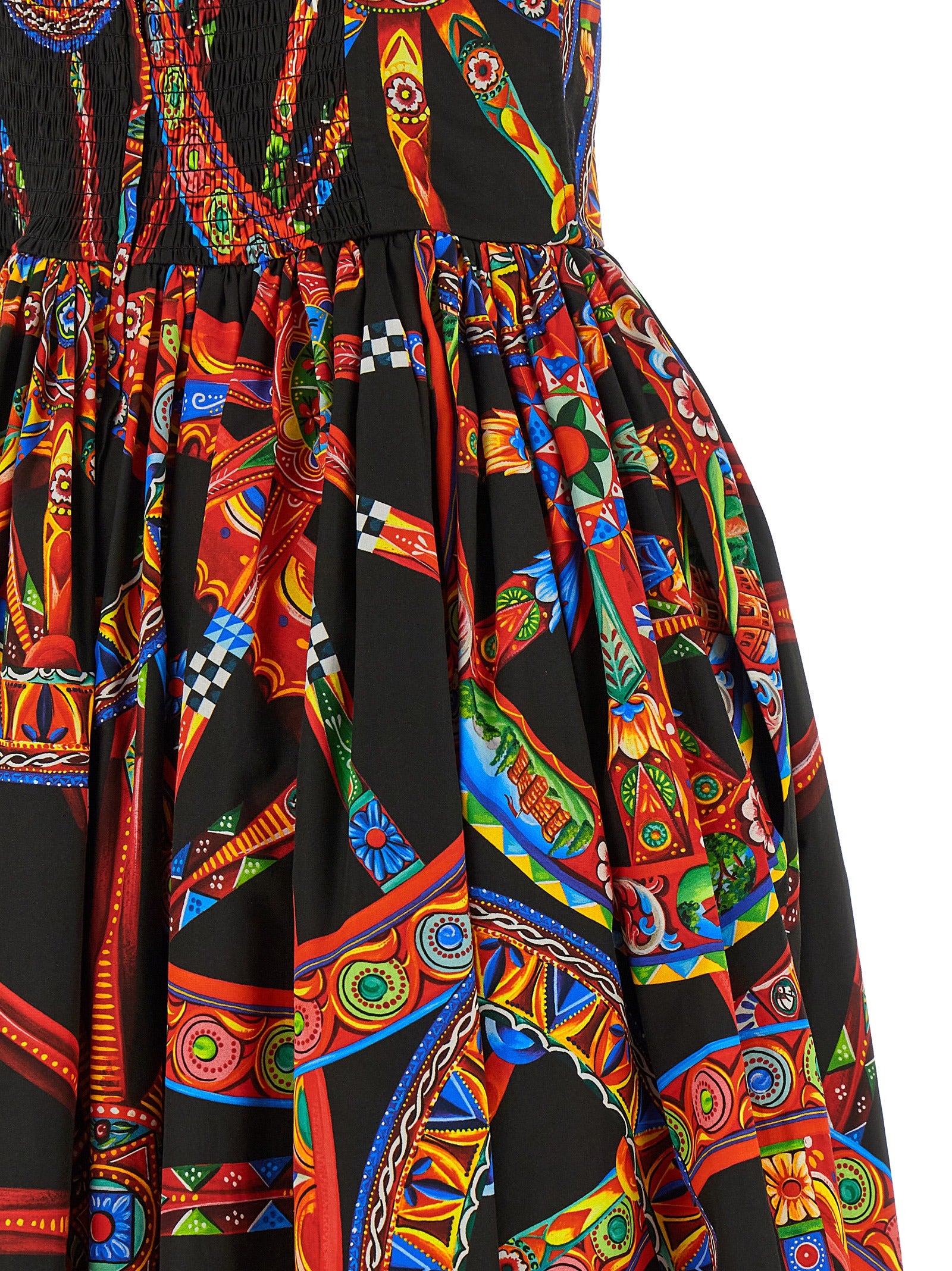 Dolce & Gabbana Multicolor Cotton Long Dress Dolce & Gabbana