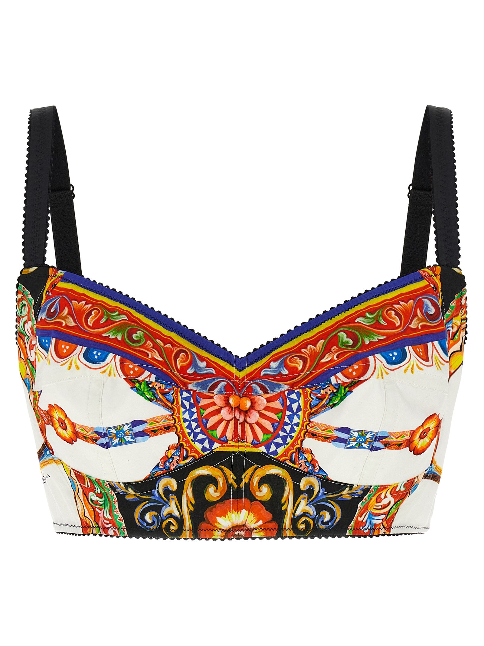 Dolce & Gabbana Multicolor Cotton Tank Tops Dolce & Gabbana