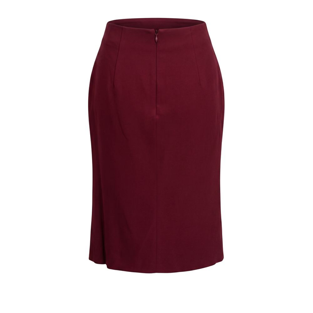 Trussardi Red Acetate Women Skirt Trussardi