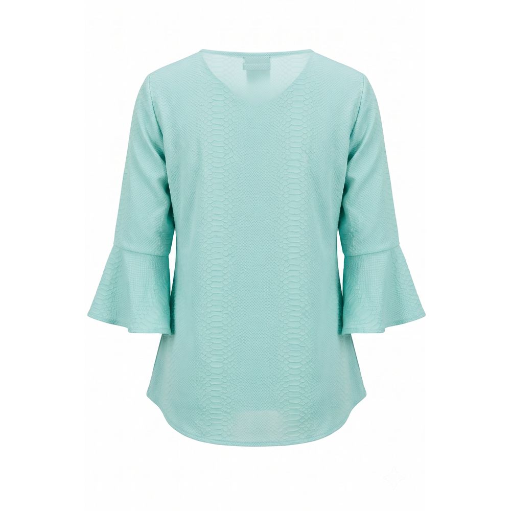 Trussardi Light Blue Cotton Women Shirt Trussardi