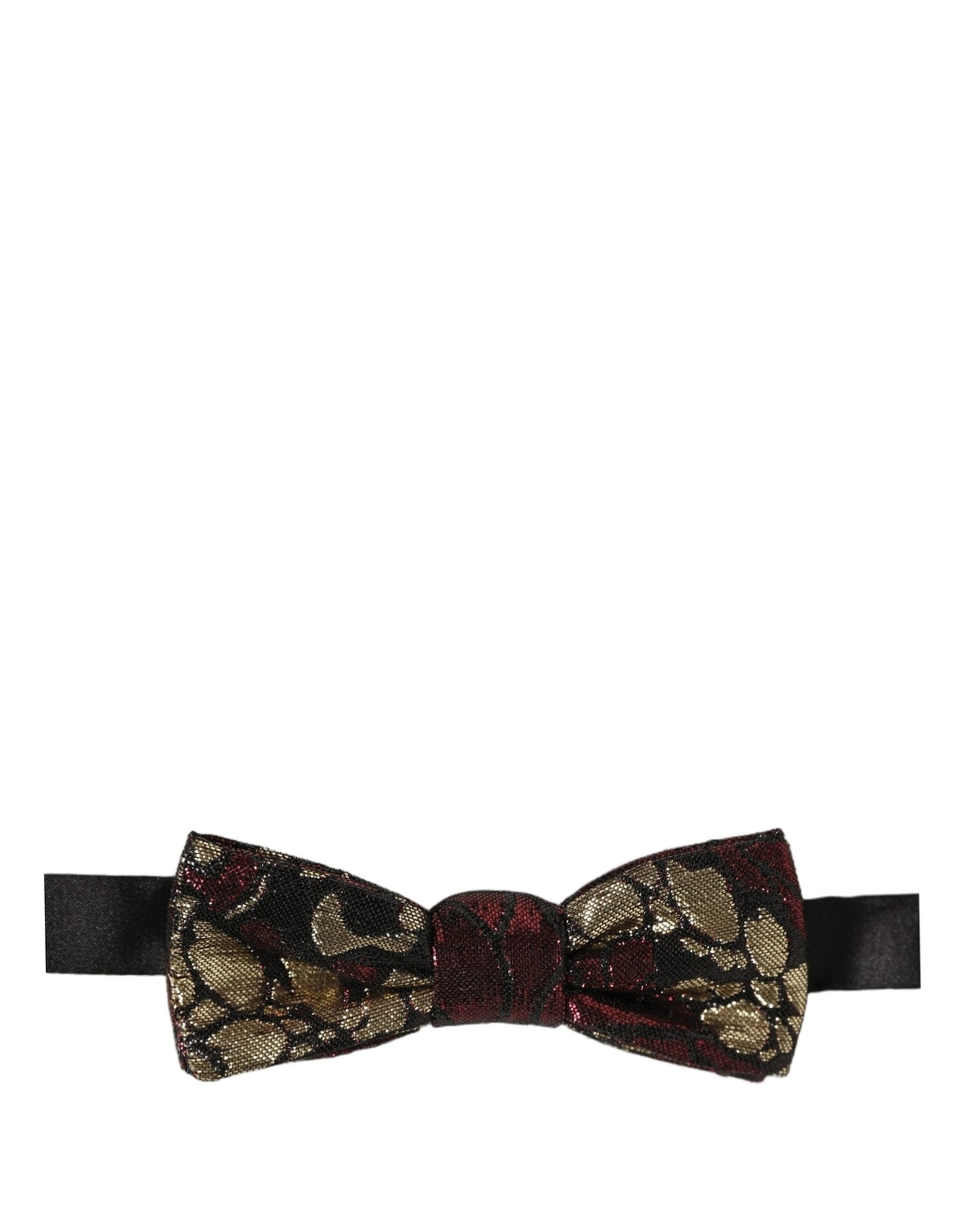 Dolce & Gabbana Multicolor Floral Jacquard Adjustable Neck Papillon Bow Tie Dolce & Gabbana