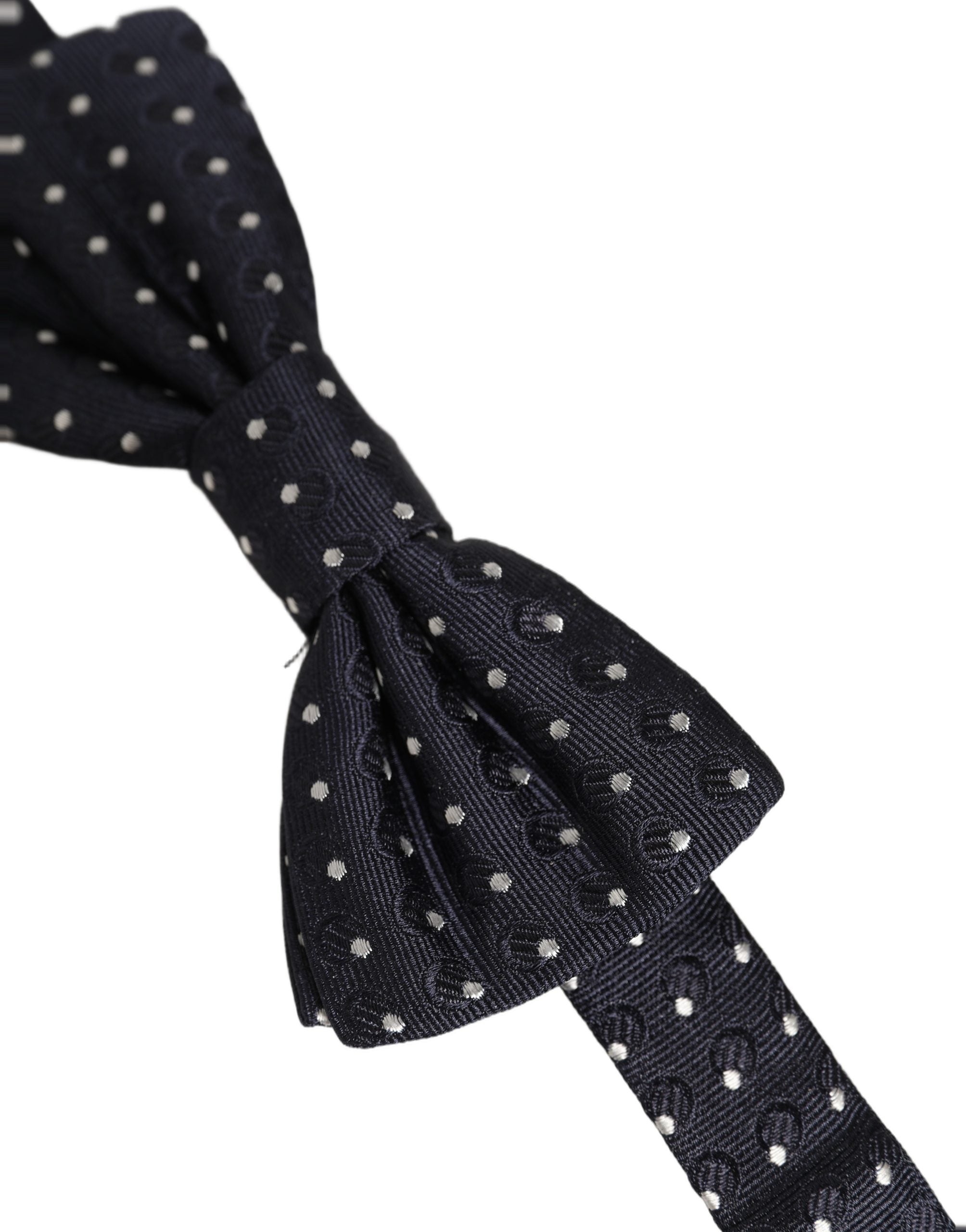 Dolce & Gabbana Black White Polka Dot Adjustable Neck Papillon Bow Tie Dolce & Gabbana
