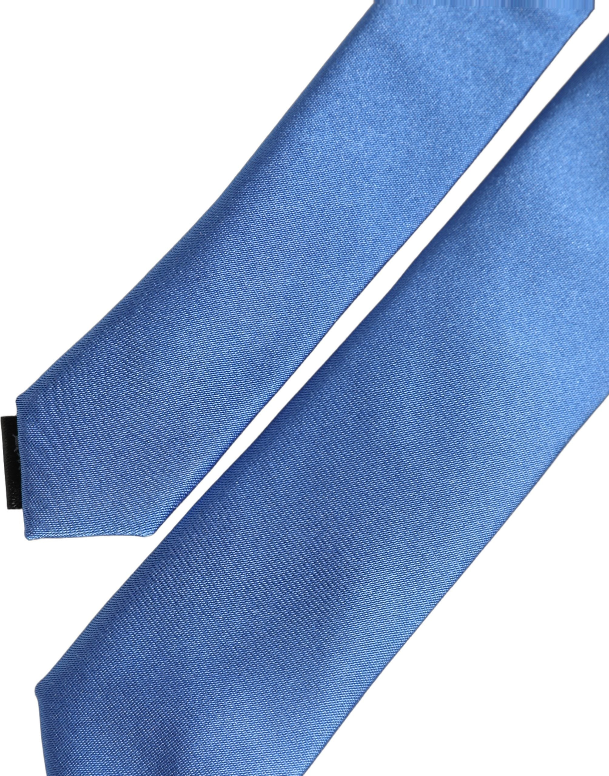 Dolce & Gabbana Men Blue 100% Silk Satin Adjustable Tied Necktie Tie Dolce & Gabbana