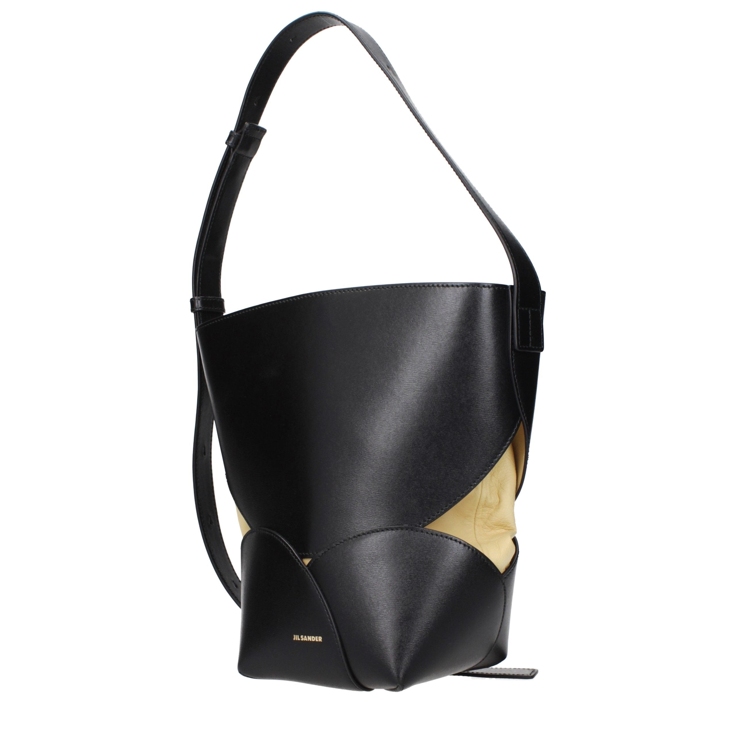 Jil Sander Black Leather Crossbody Bag Jil Sander