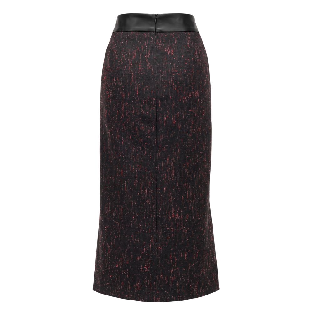 Trussardi Black Wool Women Skirt Trussardi
