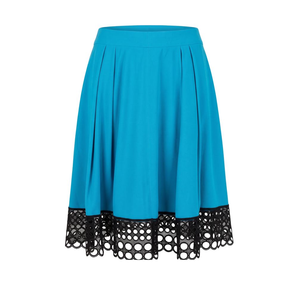Trussardi Blue Acetate Women Skirt Trussardi
