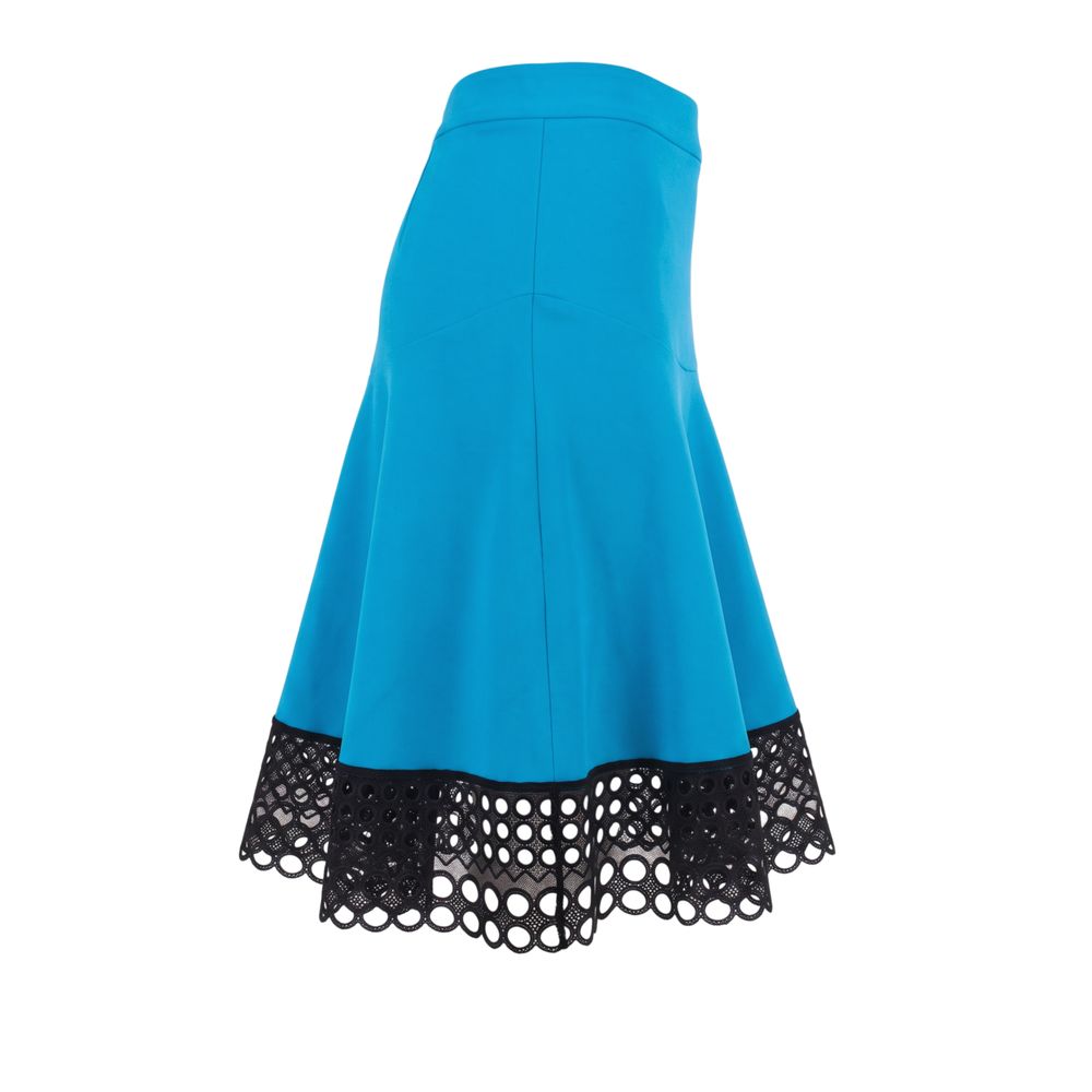 Trussardi Blue Acetate Women Skirt Trussardi