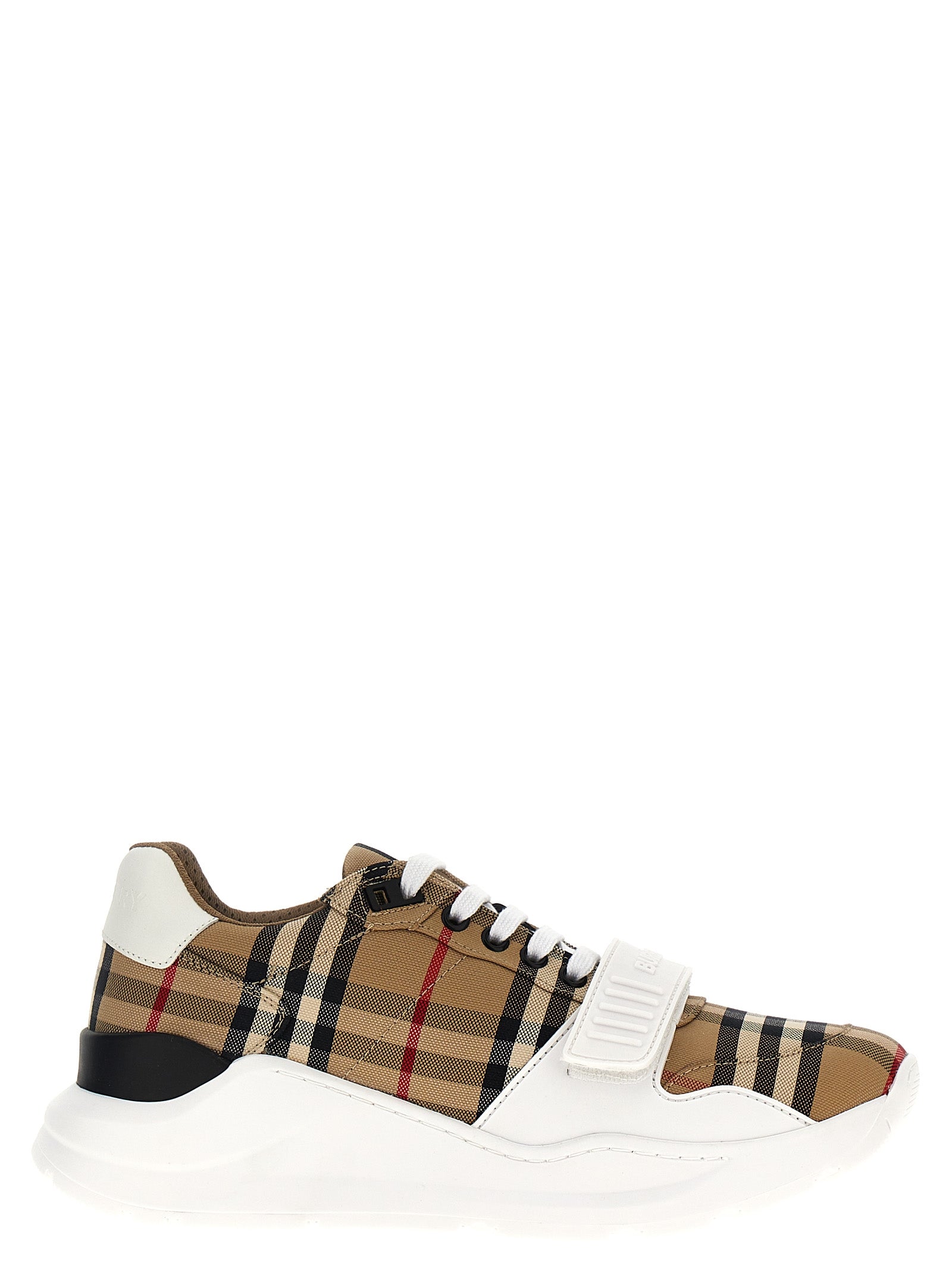 Burberry Beige Cotton Athletic Sneakers Burberry