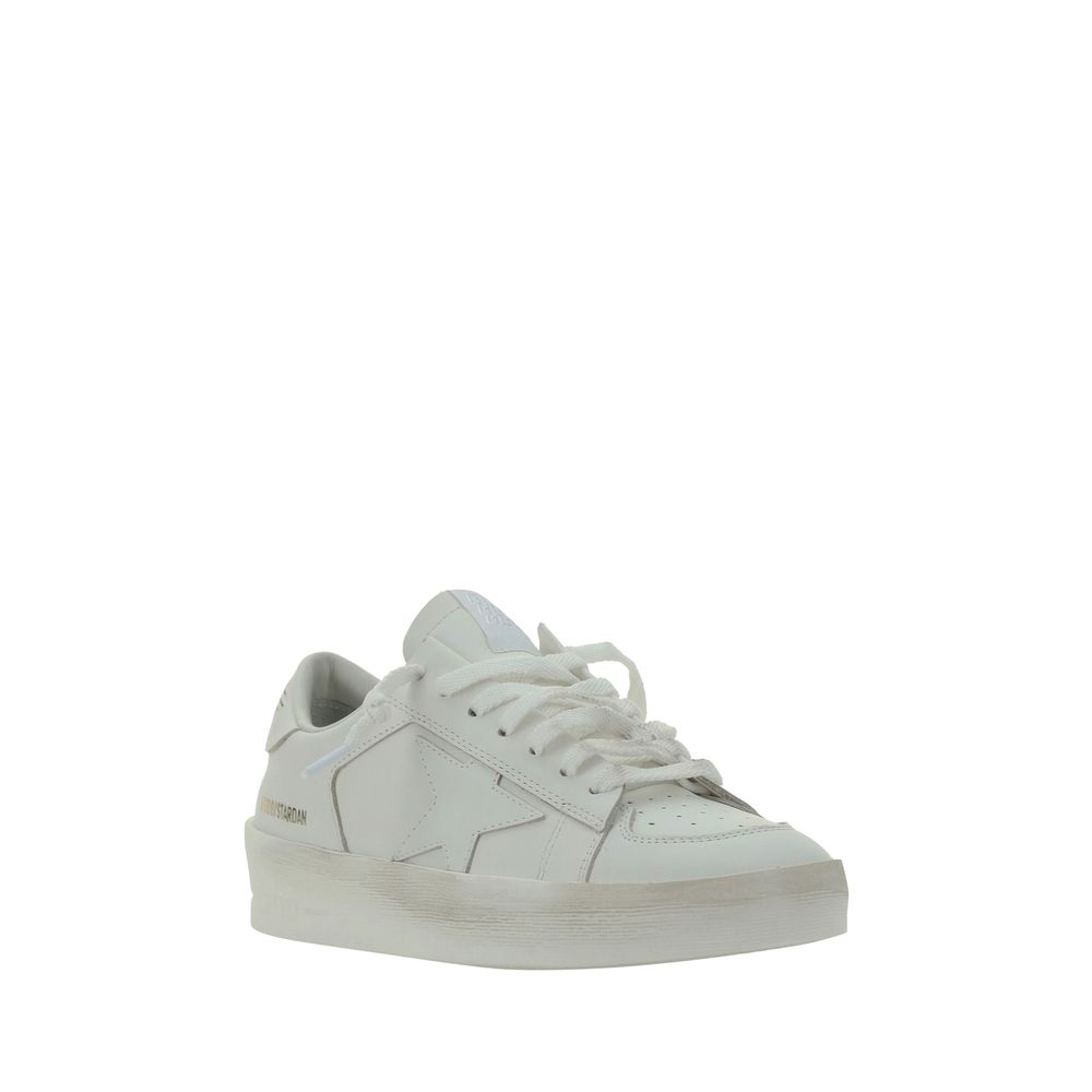 Golden Goose White Goatskin Sneakers Golden Goose