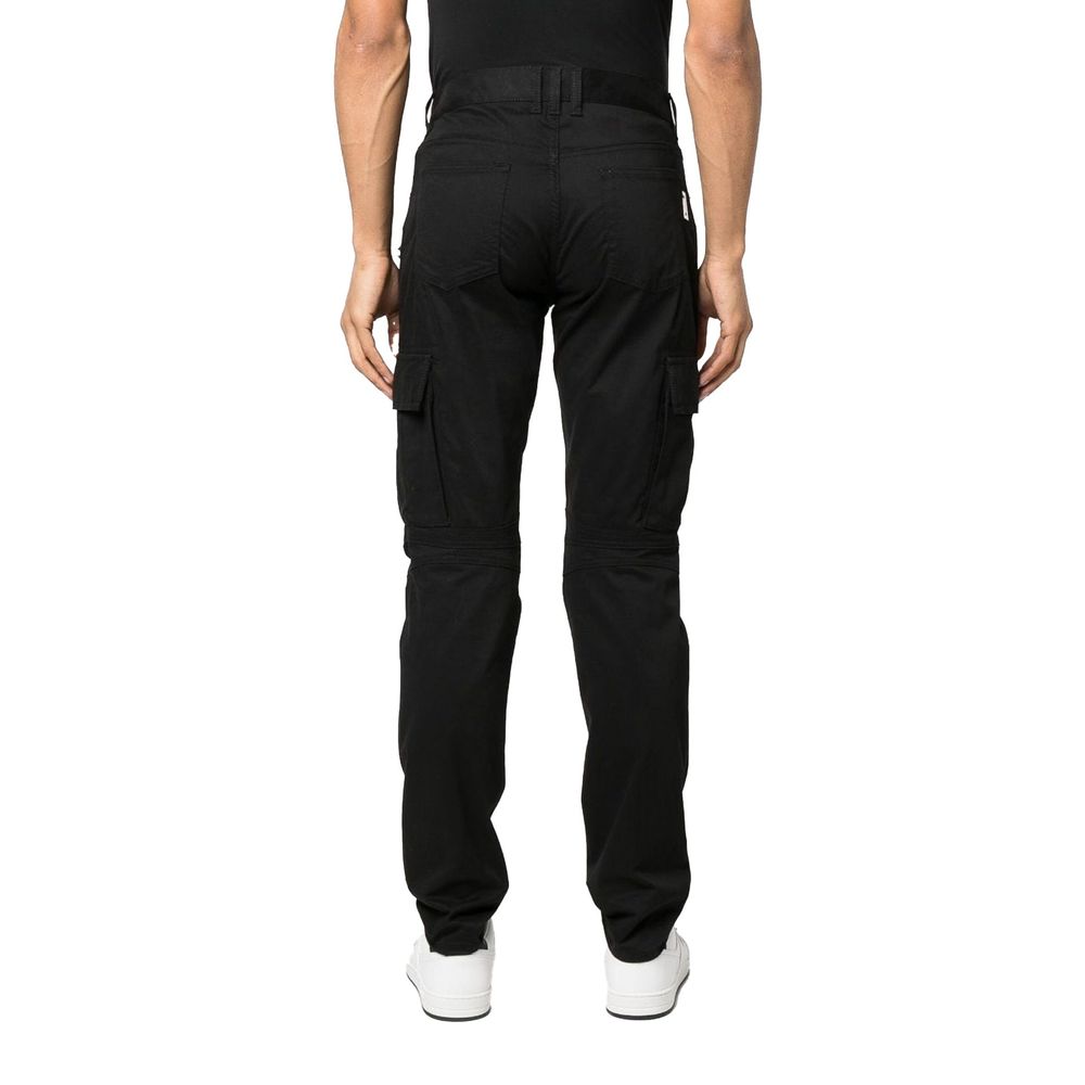 Balmain Black Cotton Cargo Pants Balmain