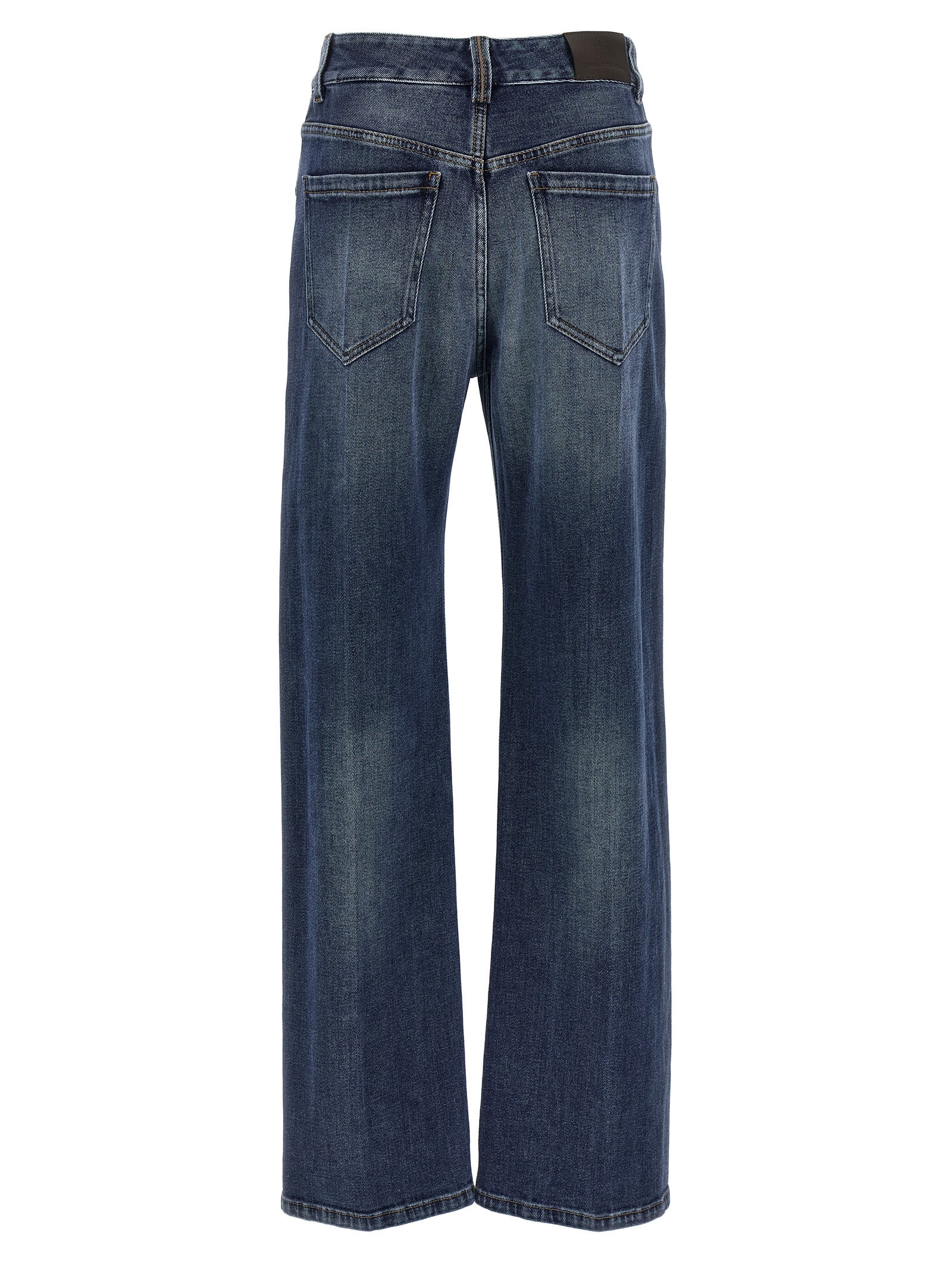 Brunello Cucinelli Blue Cotton Relaxed Fit Jeans Brunello Cucinelli