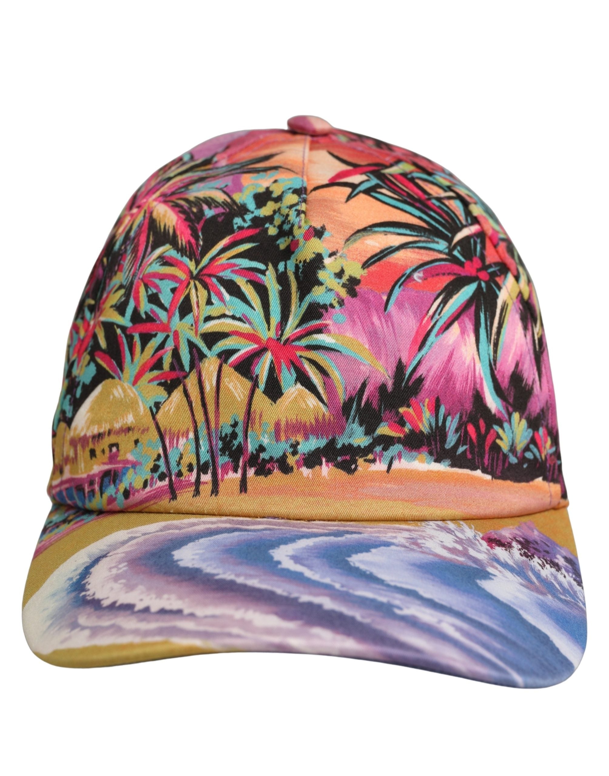 Dolce & Gabbana Multicolor Tropical Themed Baseball Capello Hat Dolce & Gabbana