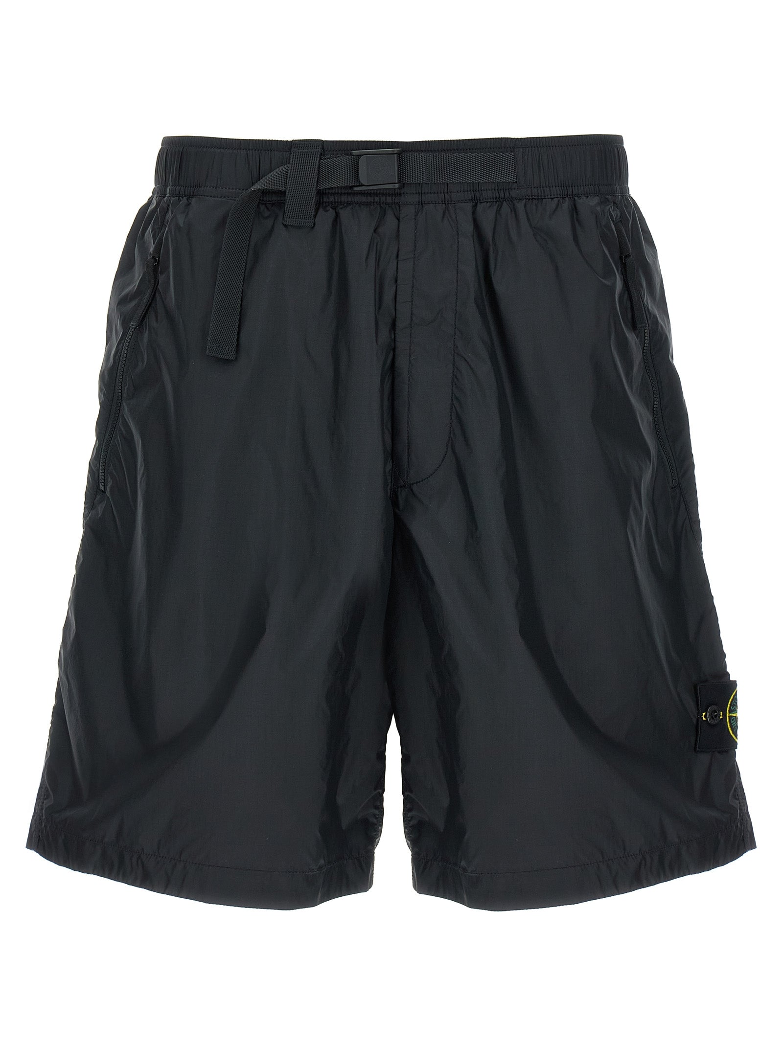 Stone Island Blue Polyamide Bermuda Shorts Stone Island
