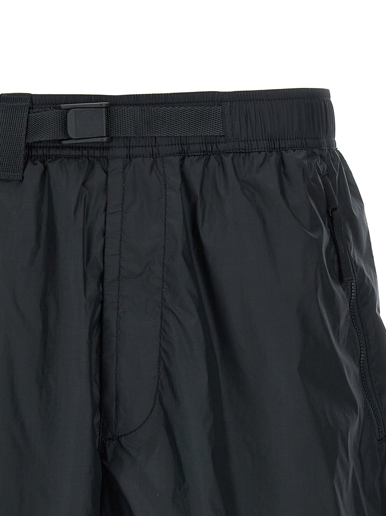 Stone Island Blue Polyamide Bermuda Shorts Stone Island