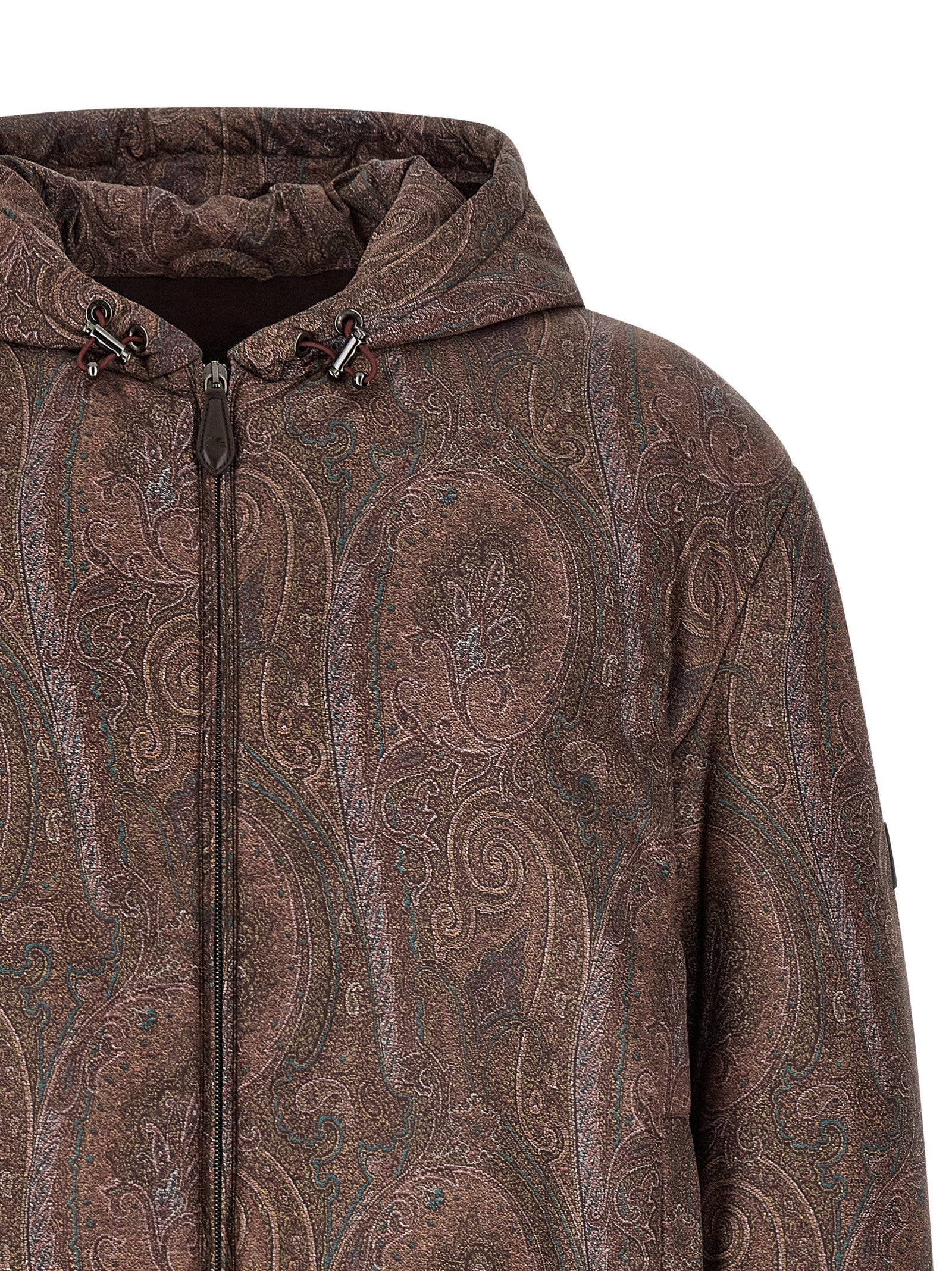 Etro Brown Polyester Bomber Etro