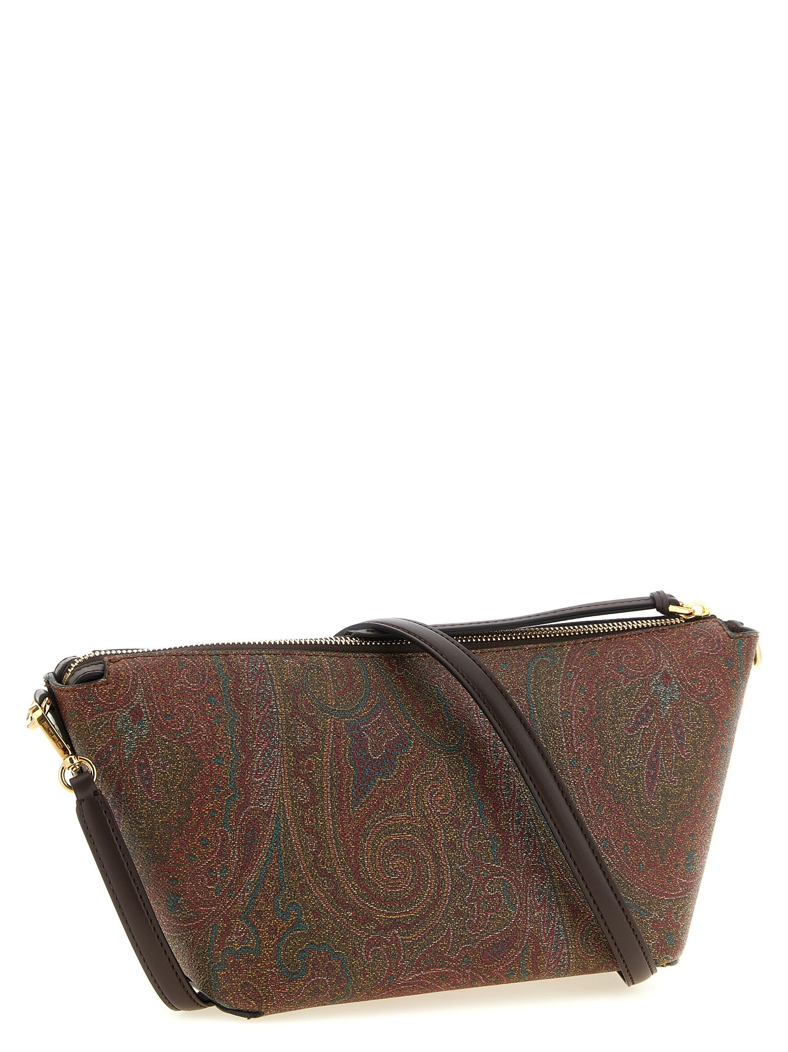 Etro Brown Cotton Crossbody Bag Etro