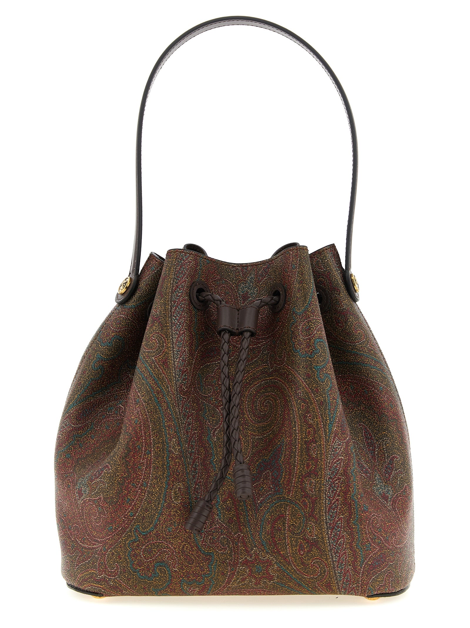 Etro Brown Cotton Handbag Etro