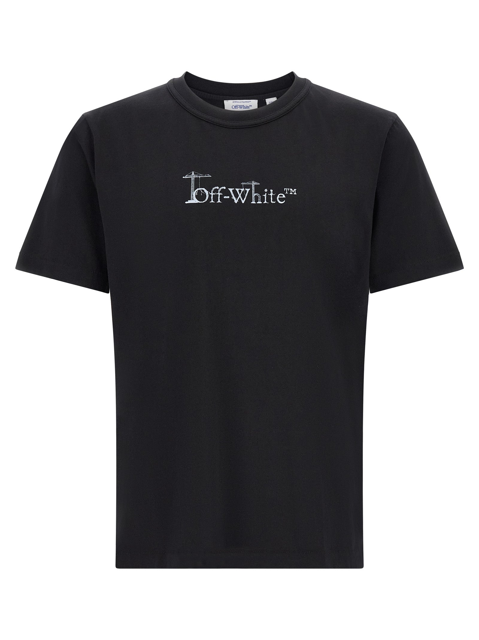 Off-White Black Cotton T-Shirt Off-White