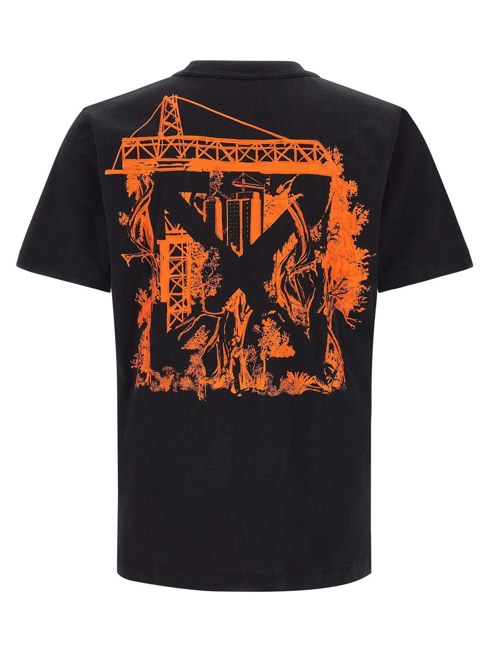 Off-White Black Cotton T-Shirt Off-White