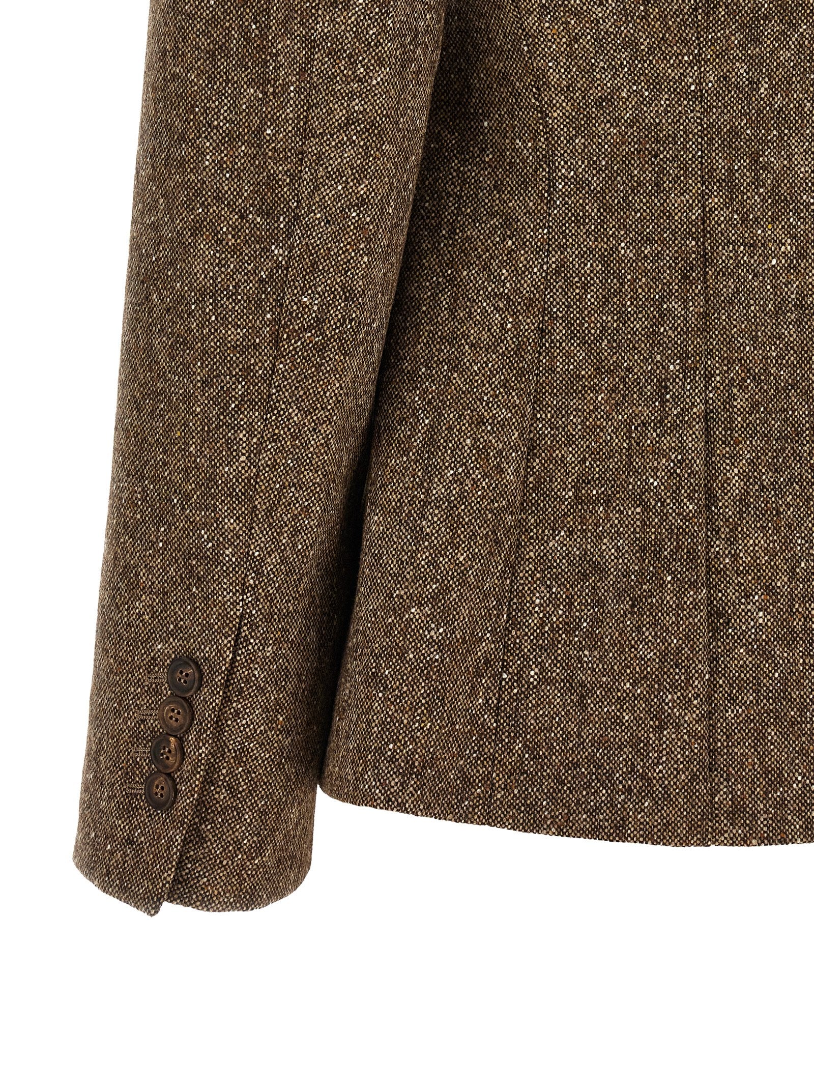 Brunello Cucinelli Brown Virgin Wool Blazer Brunello Cucinelli