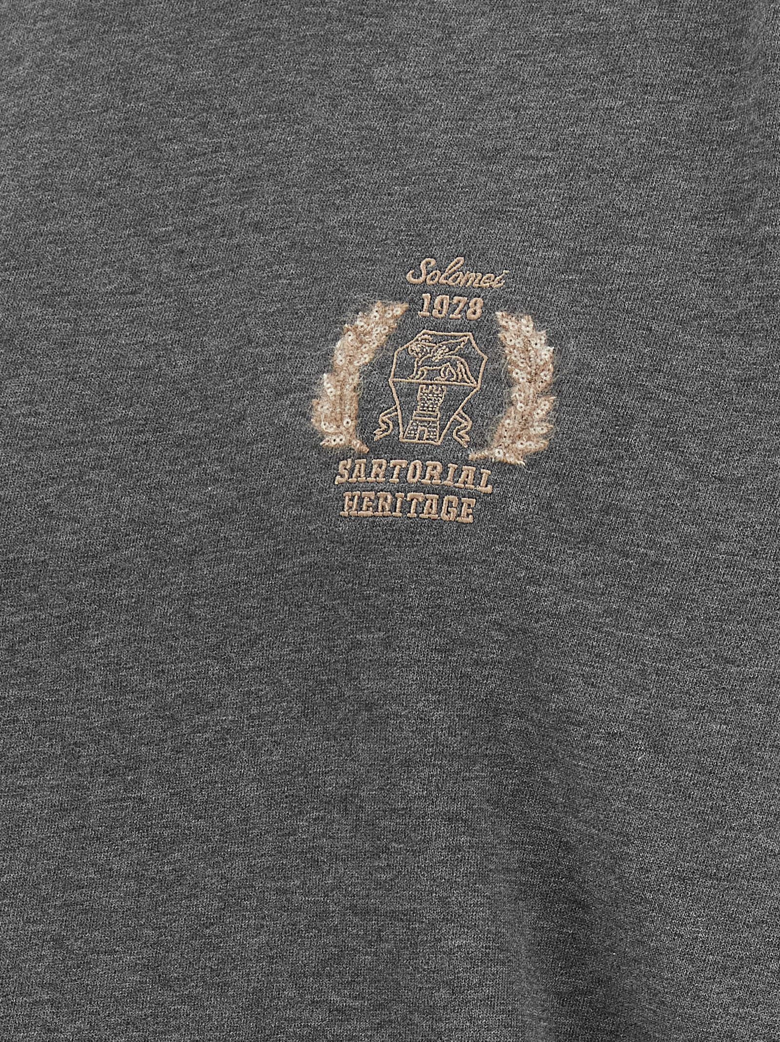 Brunello Cucinelli Gray Cotton Sweatshirt Brunello Cucinelli