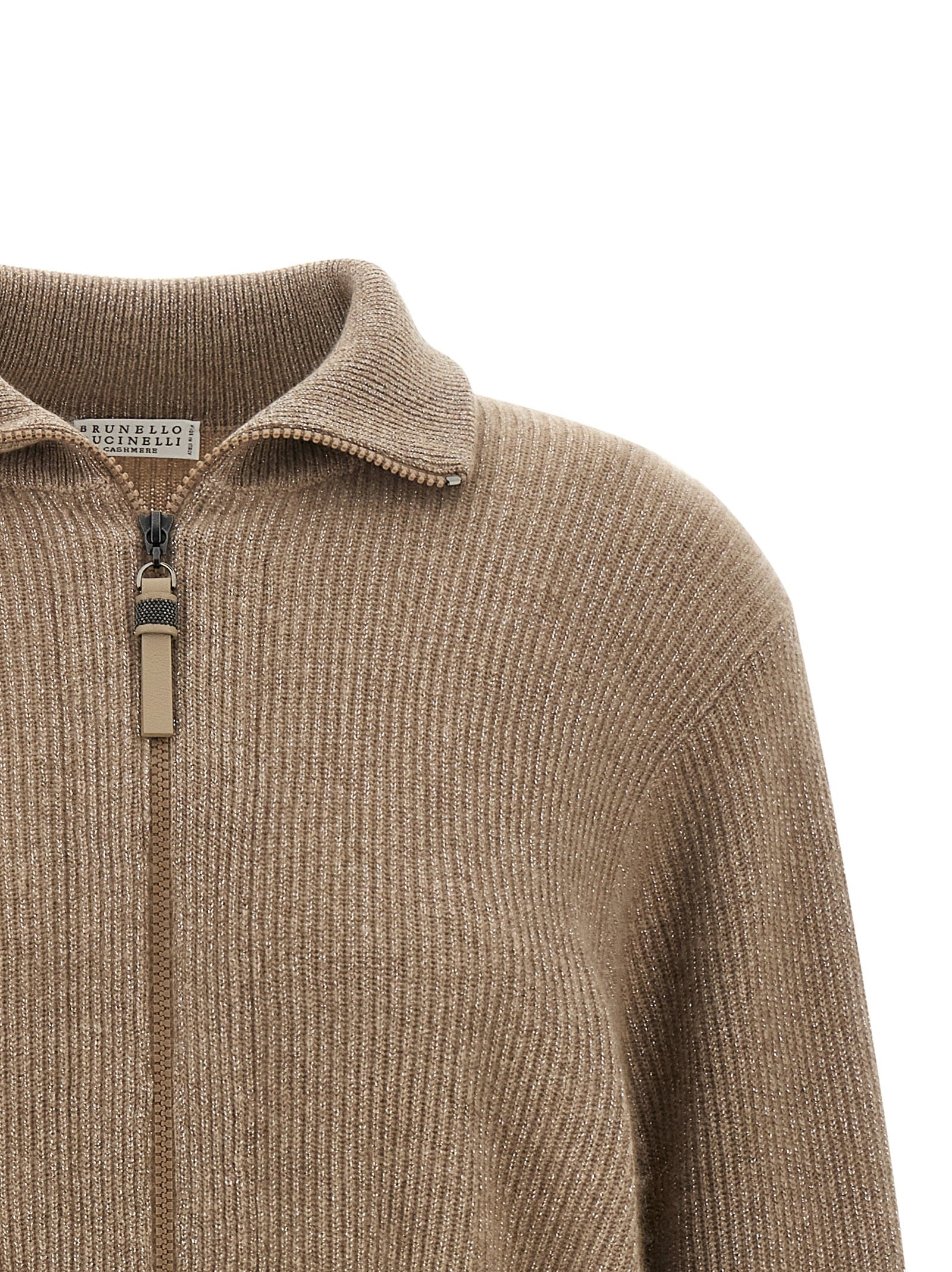Brunello Cucinelli Brown Cashmere Cardigan Brunello Cucinelli