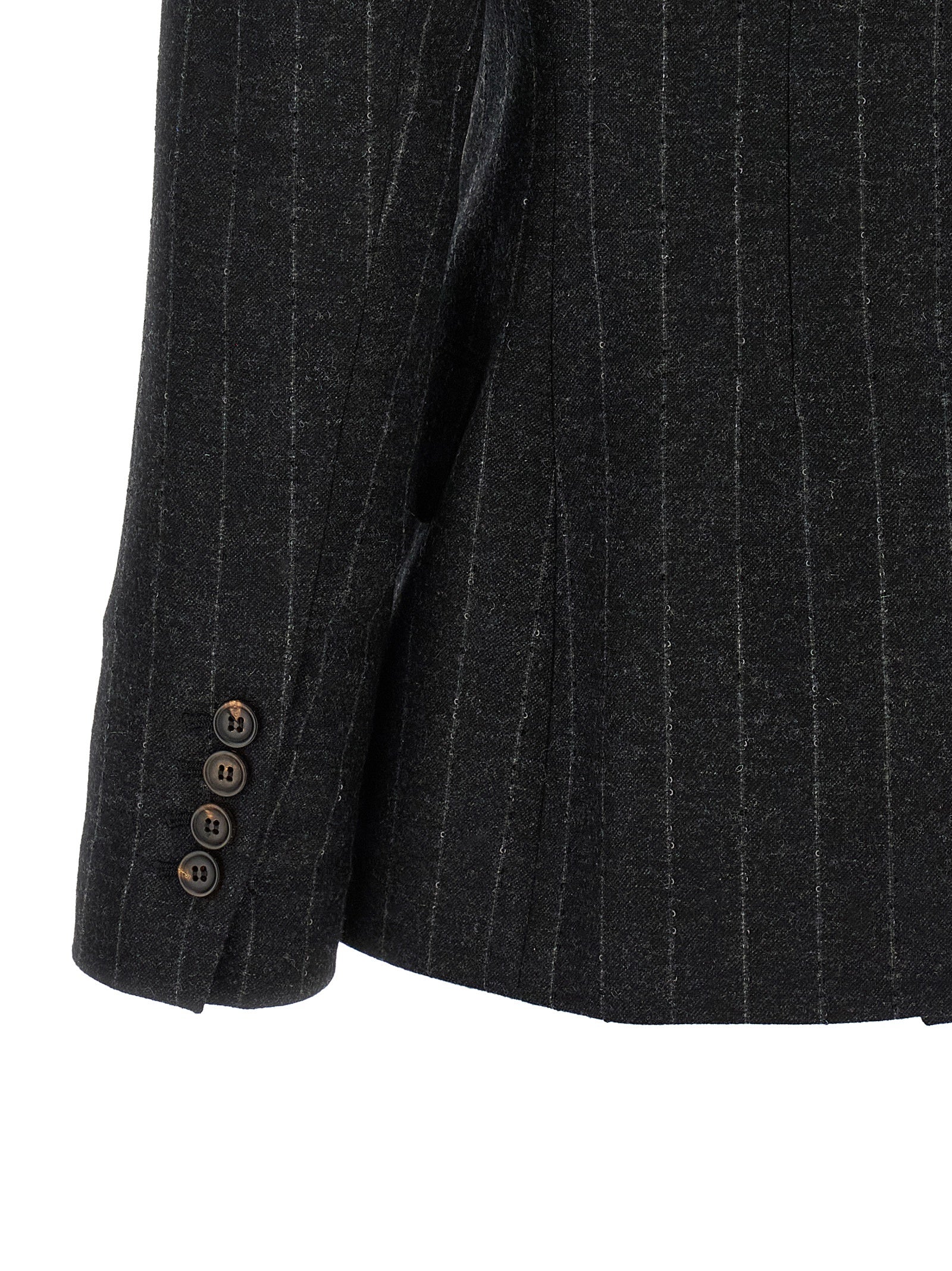 Brunello Cucinelli Gray Virgin Wool Blazer Brunello Cucinelli
