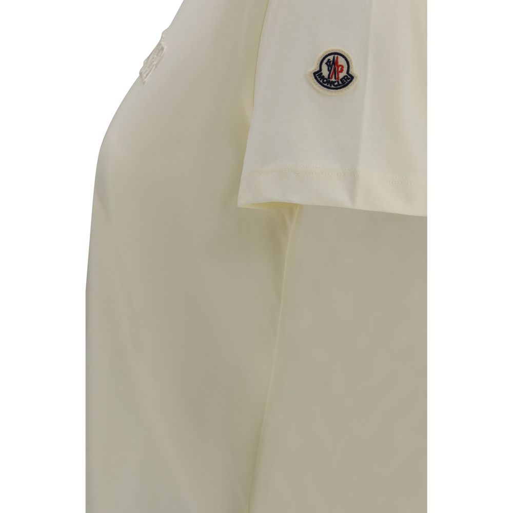 Moncler Beige Cotton T-Shirt Moncler