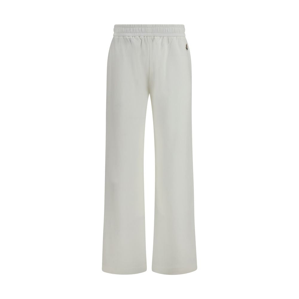 Moncler White Cotton Casual Pants Moncler