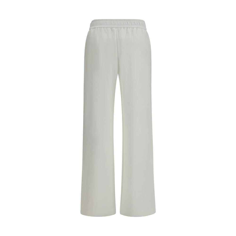 Moncler White Cotton Casual Pants Moncler