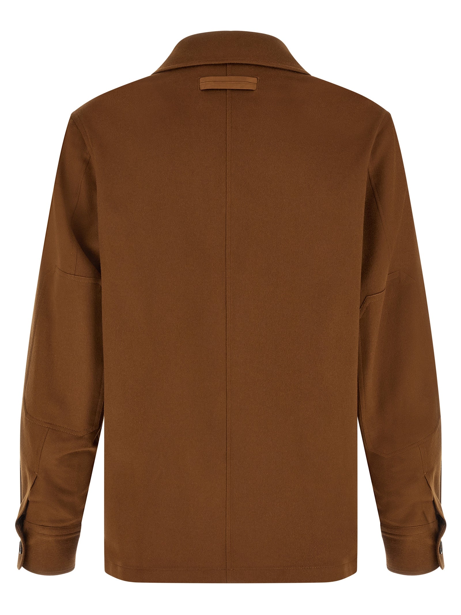 ZEGNA Brown Cashmere Blouse ZEGNA