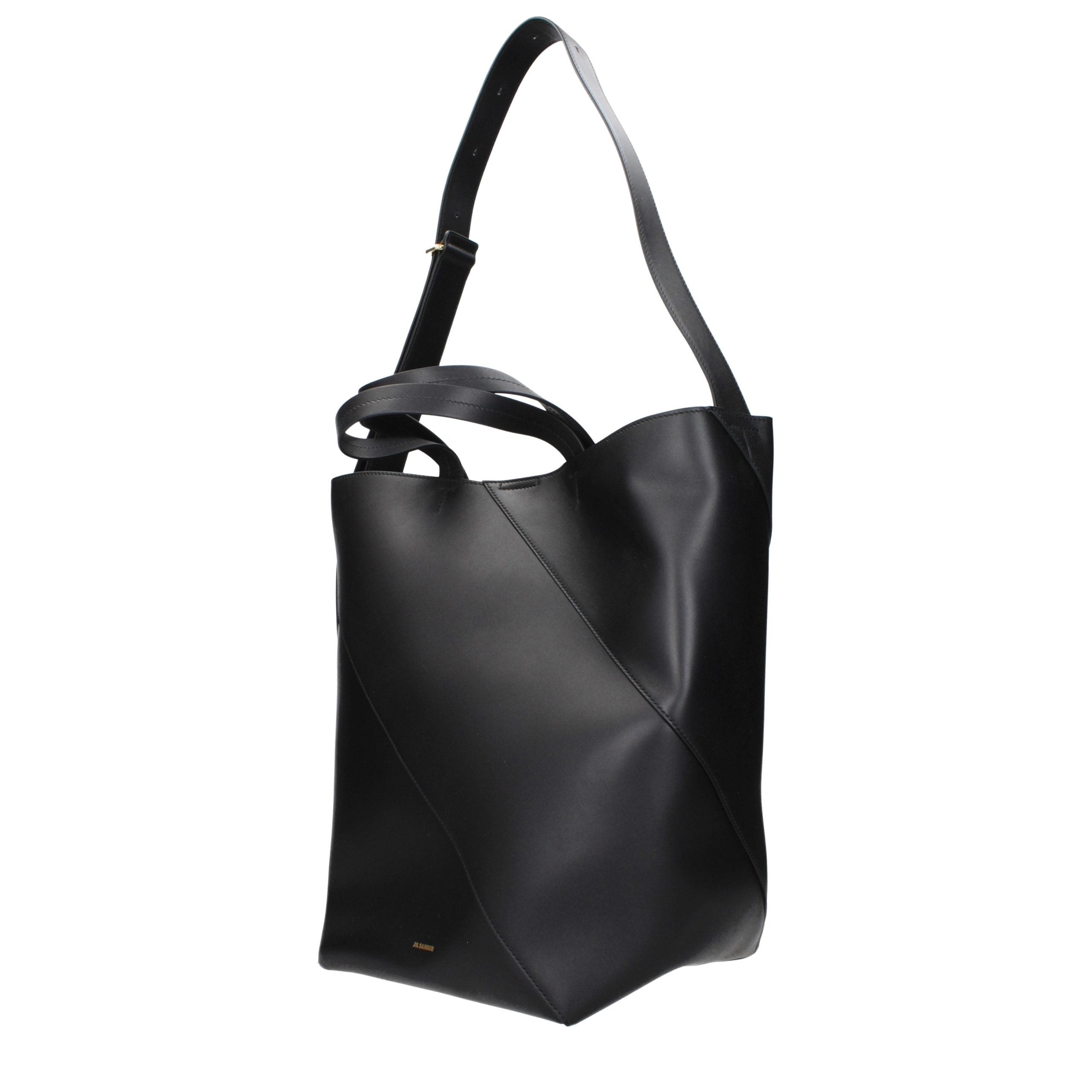 Jil Sander Black Leather Crossbody Bag Jil Sander