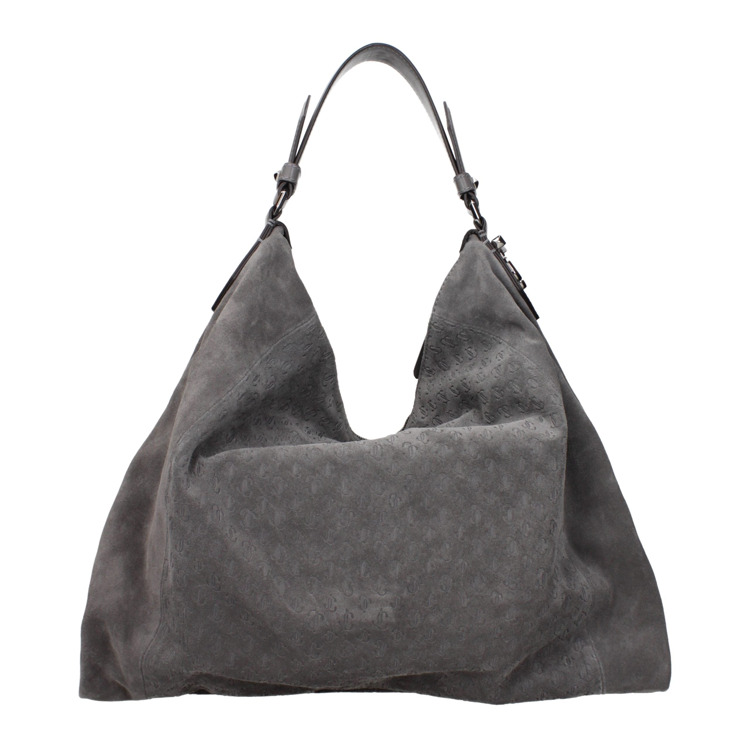 Jimmy Choo Gray Leather Shoulder Bag Jimmy Choo